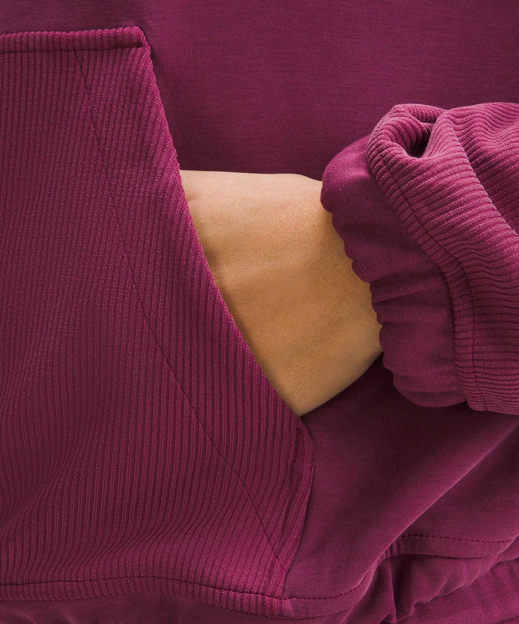 lululemon Brushed Softstreme Ribbed Half Zip in Purple | Lyst