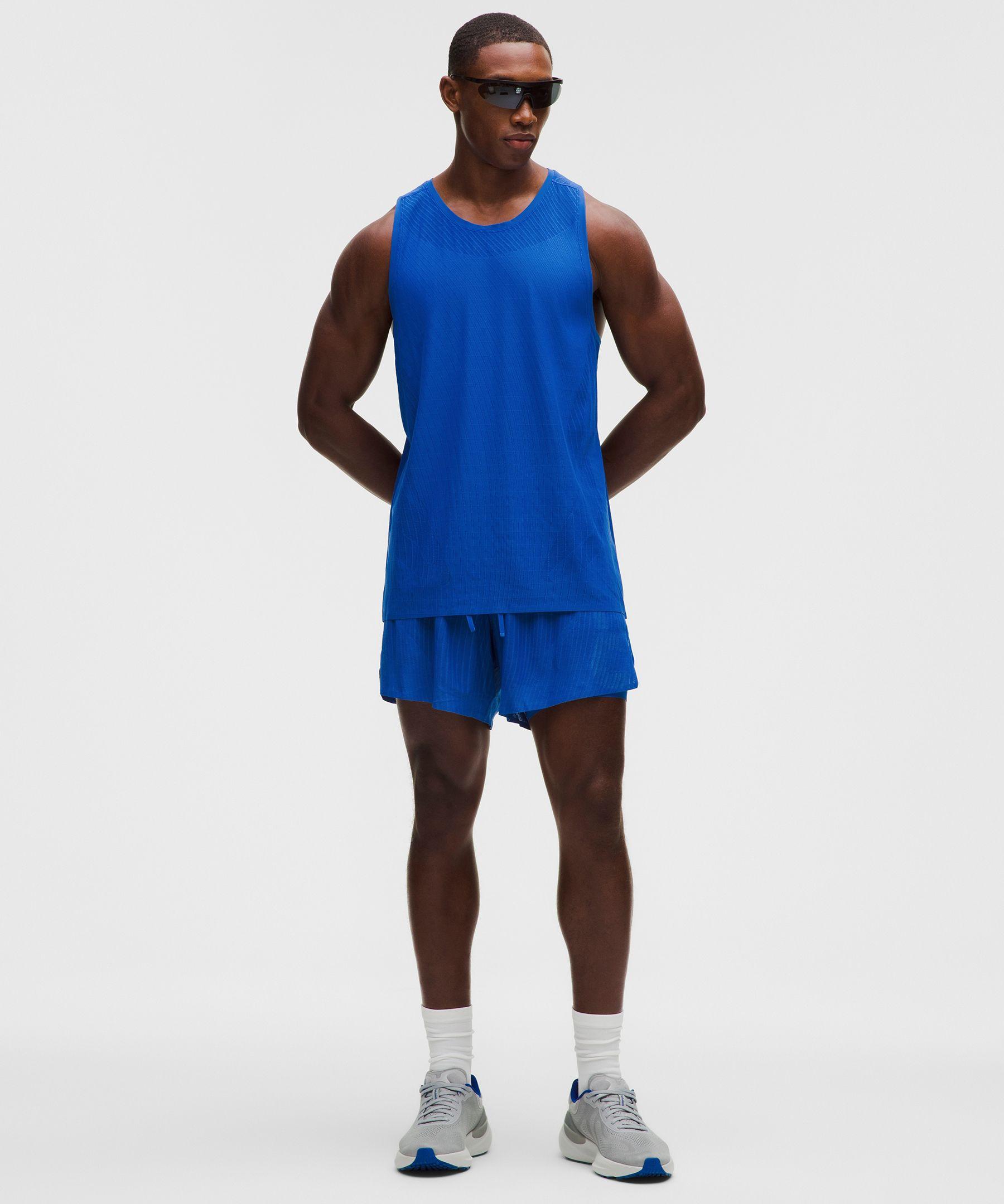 lululemon Fast And Free Airflow Running Short 6” in Blue for Men