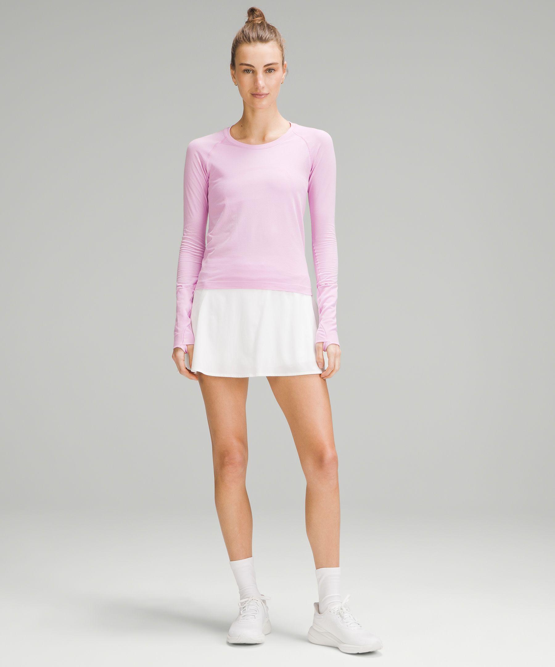 Lululemonm baby blue skirt and long sleeve shirt set