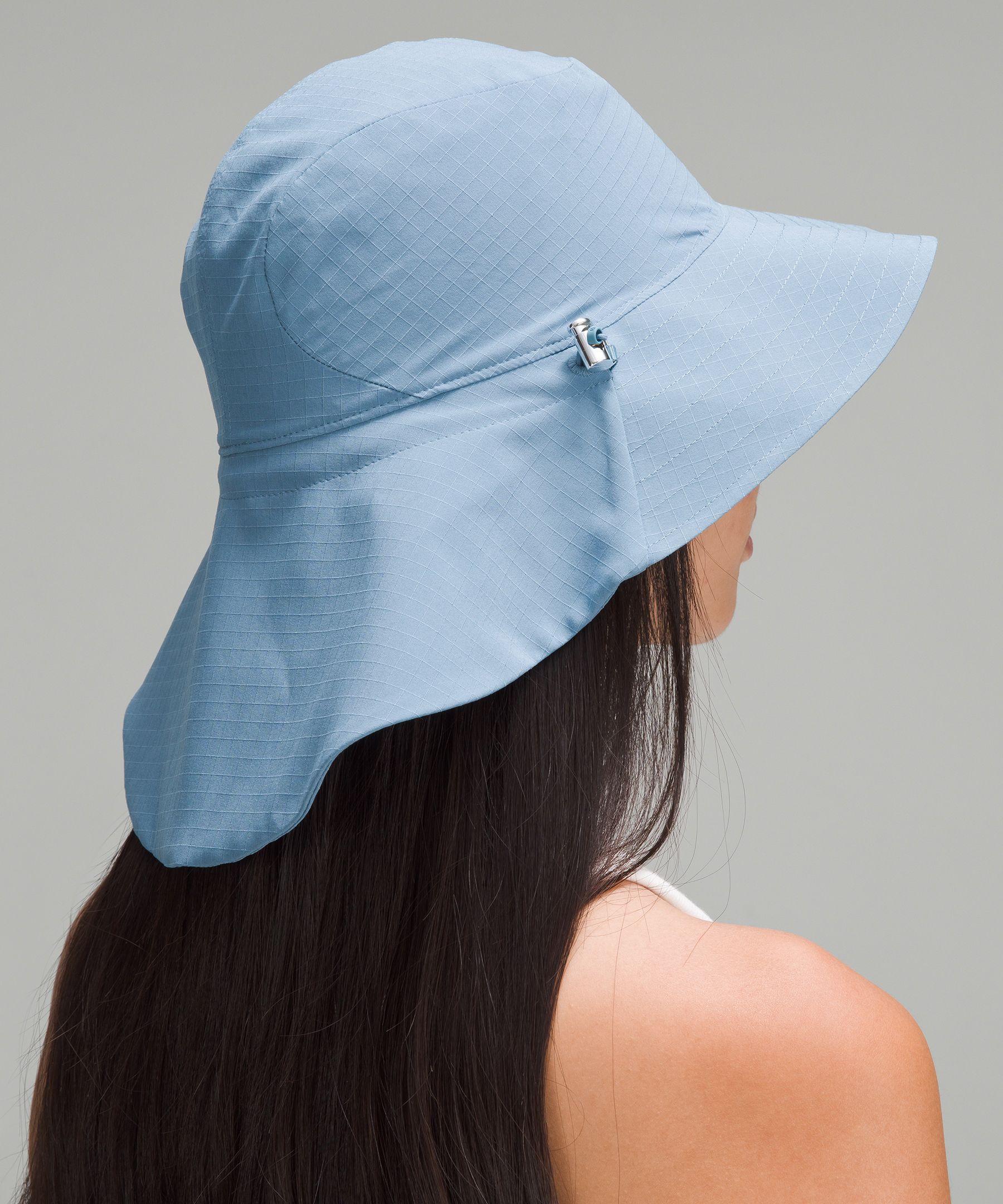 lululemon Cinchable Wide Brim Bucket Hat - Color Blue - Size 