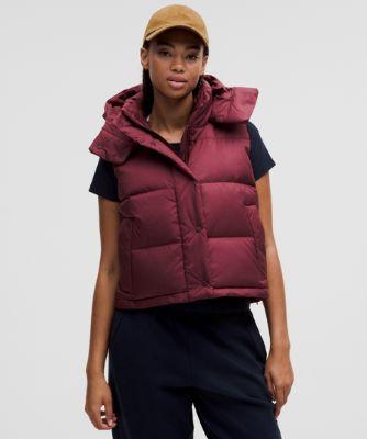 lululemon Wunder Puff 600-Down-Fill Cropped Vest in Red Lyst UK