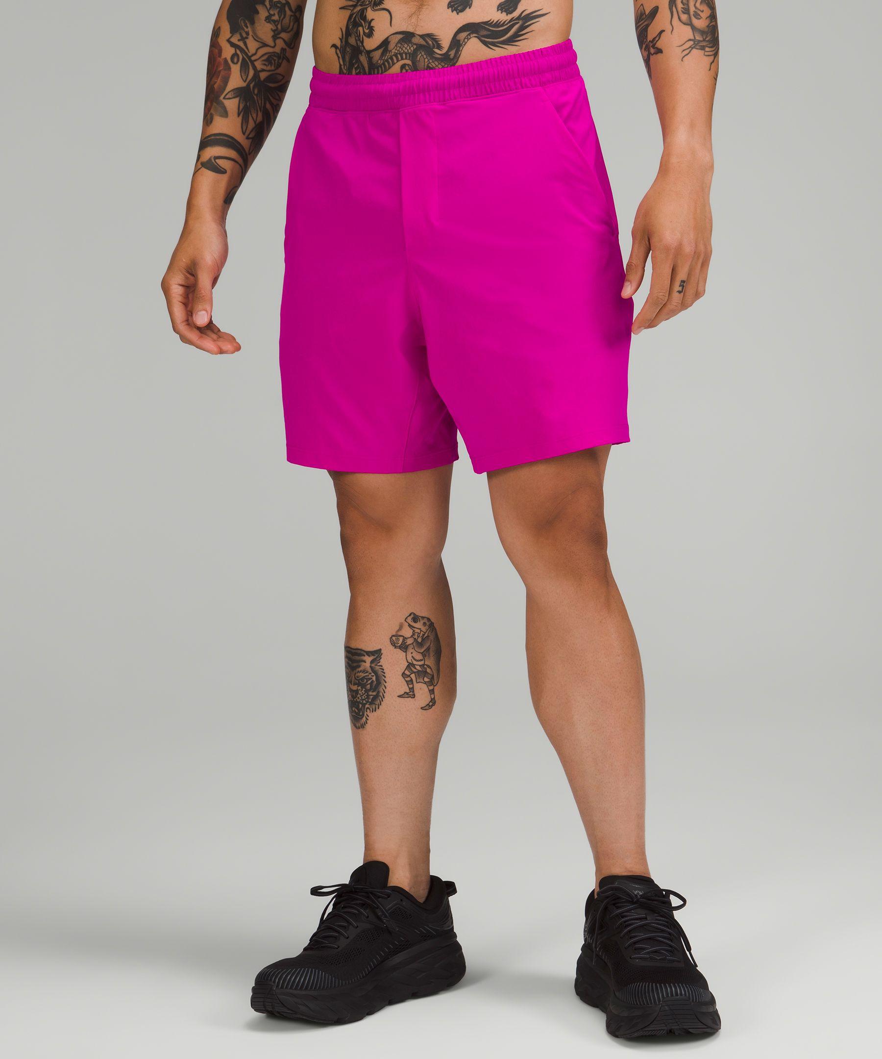 lululemon athletica Pace Breaker Linerless Short 7" in Pink for Men | Lyst