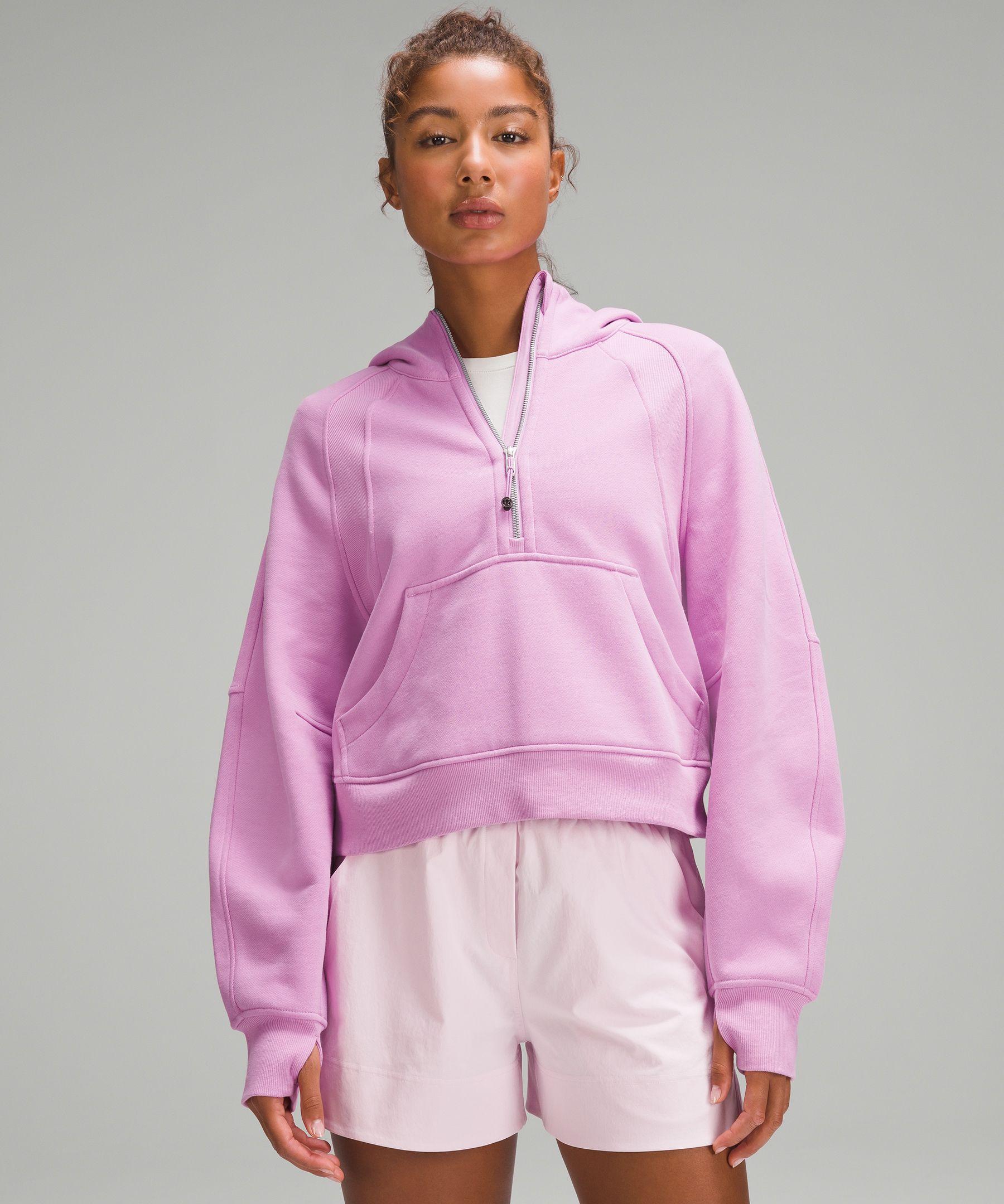lululemon athletica, Jackets & Coats, Lululemon Scuba Scuba Pink  Oversized Full Zip Hooded Jacket Womens Ml
