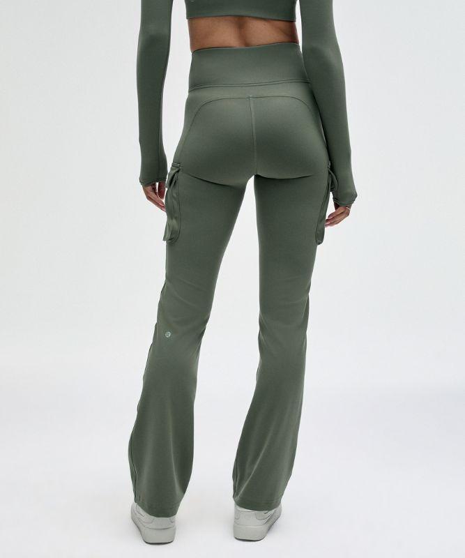 lululemon Everlux High-Rise Cargo Flared Pants in Green