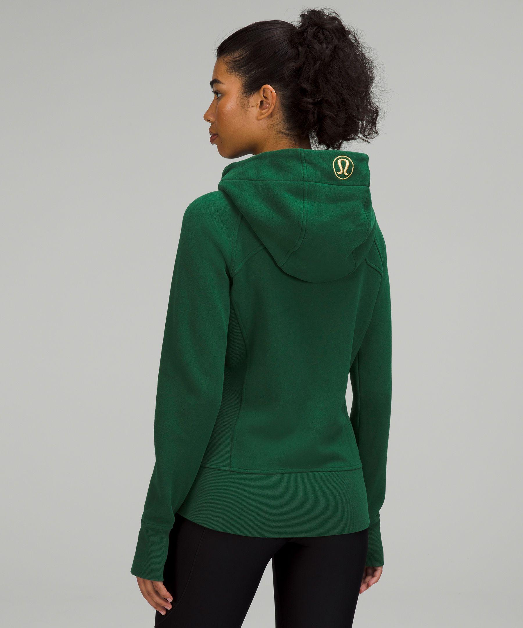 lululemon athletica Women's Green Scuba Full-zip Hoodie