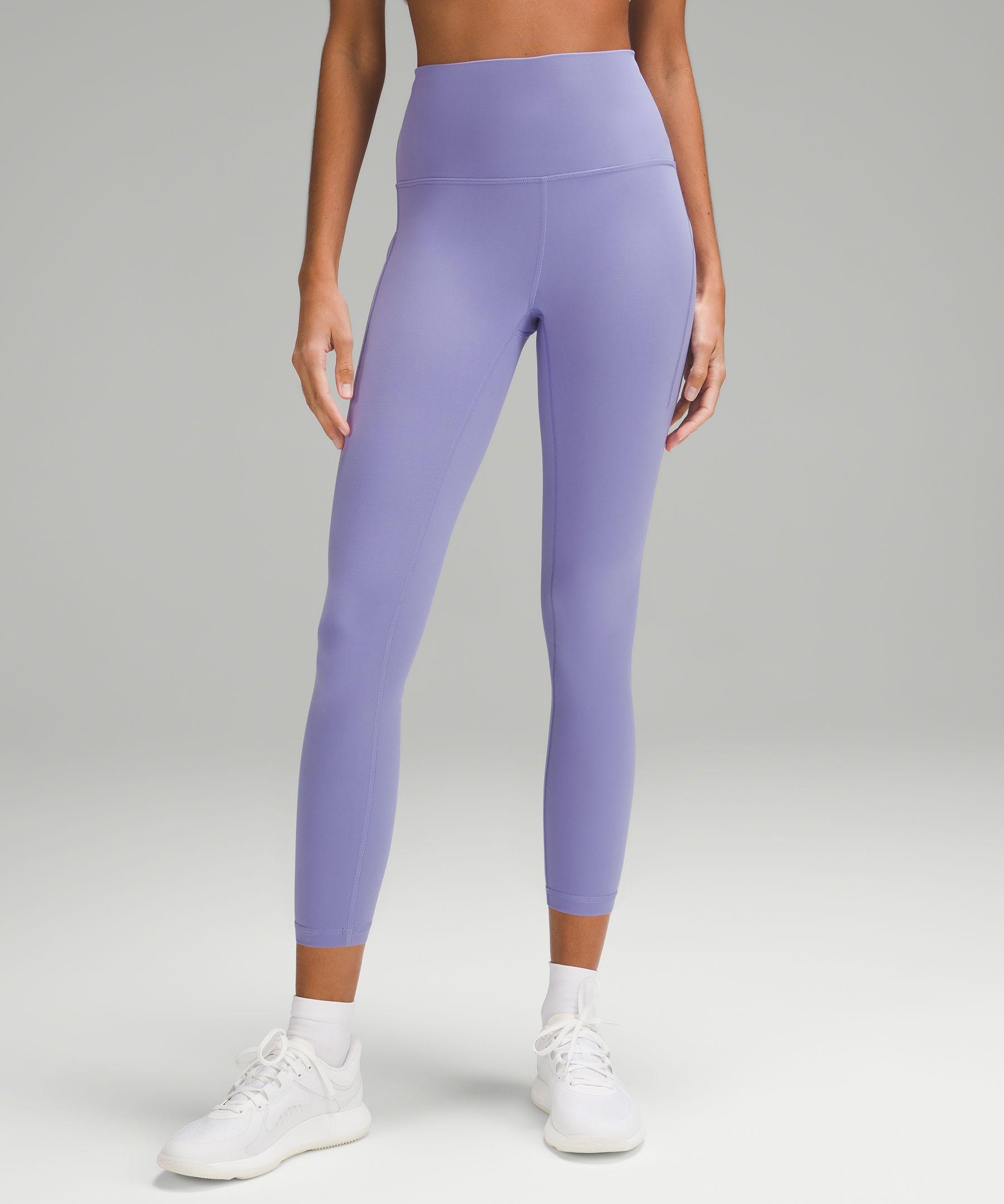 lululemon Wunder Train High rise Tight Leggings With Pockets 25 Color Purple Size 12 Lyst
