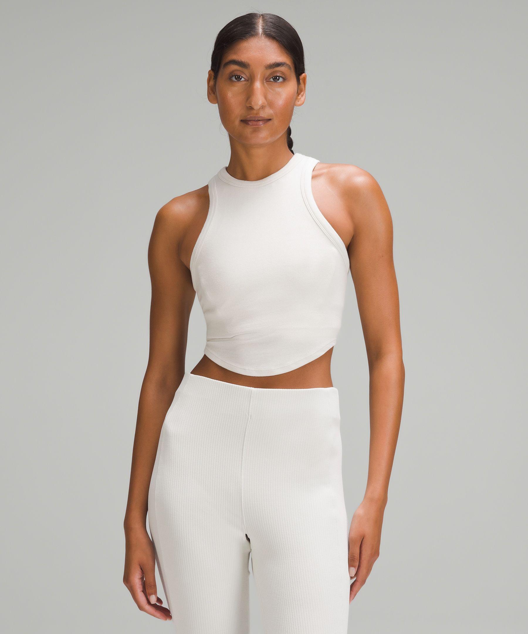 lululemon athletica Hold Tight Cropped Tank Top - Color White