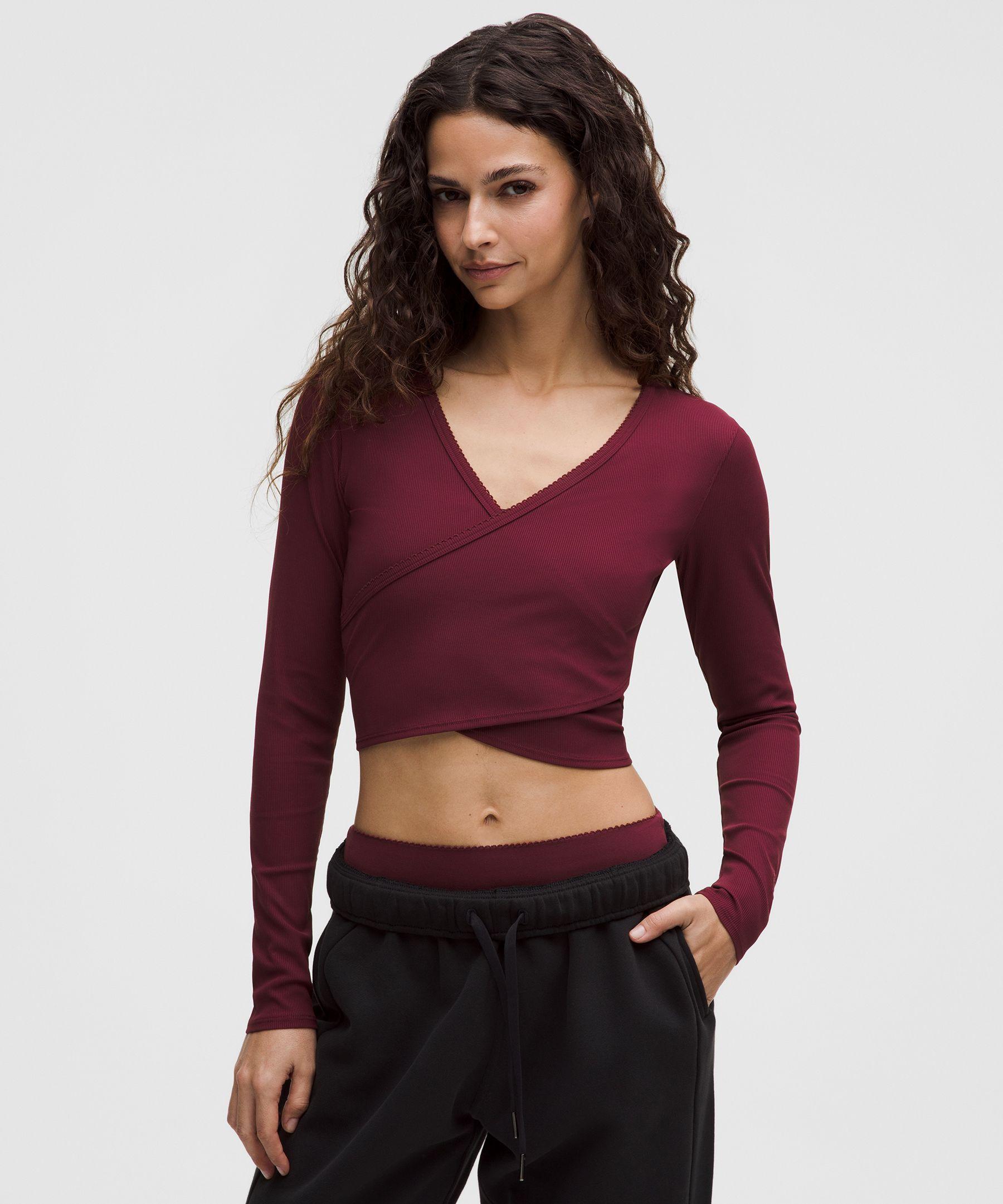 lululemon – Nulu Ribbed Wrap-Front Long-Sleeve Shirt Heart – Color