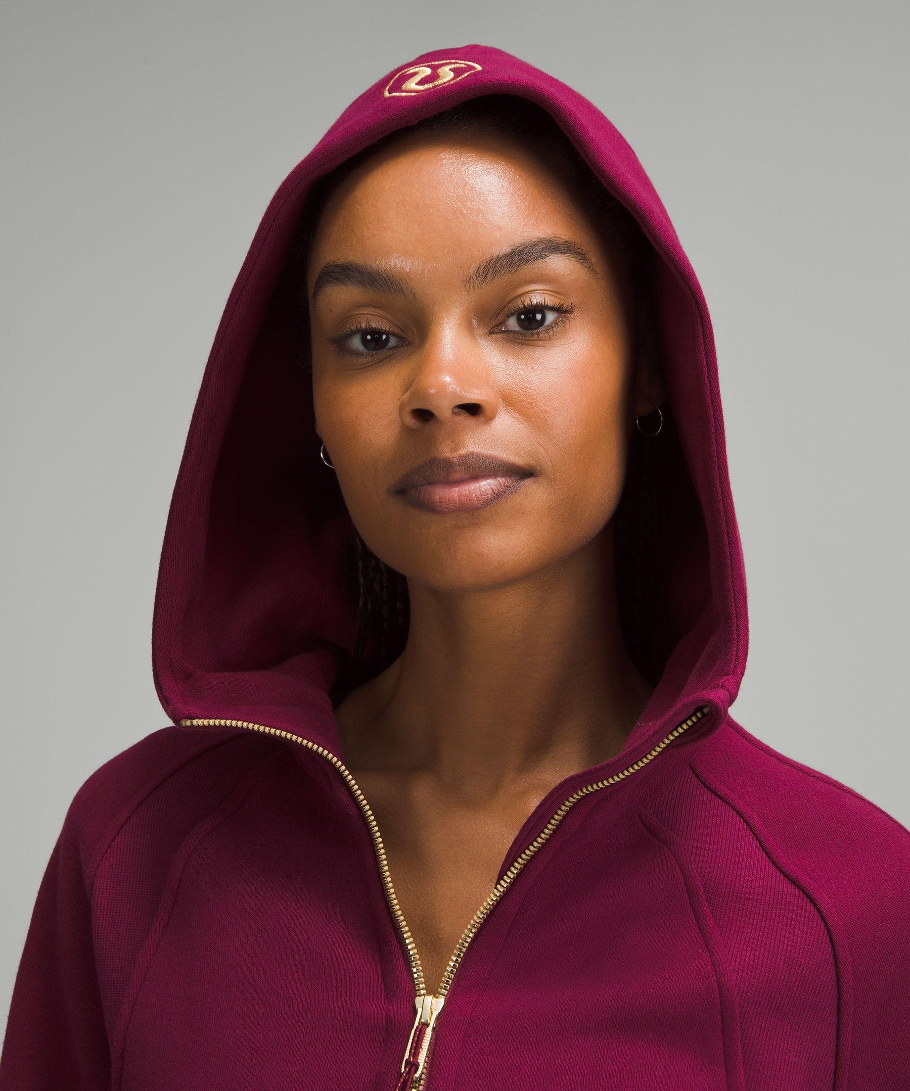 lululemon Oversized Scuba Full-Zip Hoodie in Red | Lyst
