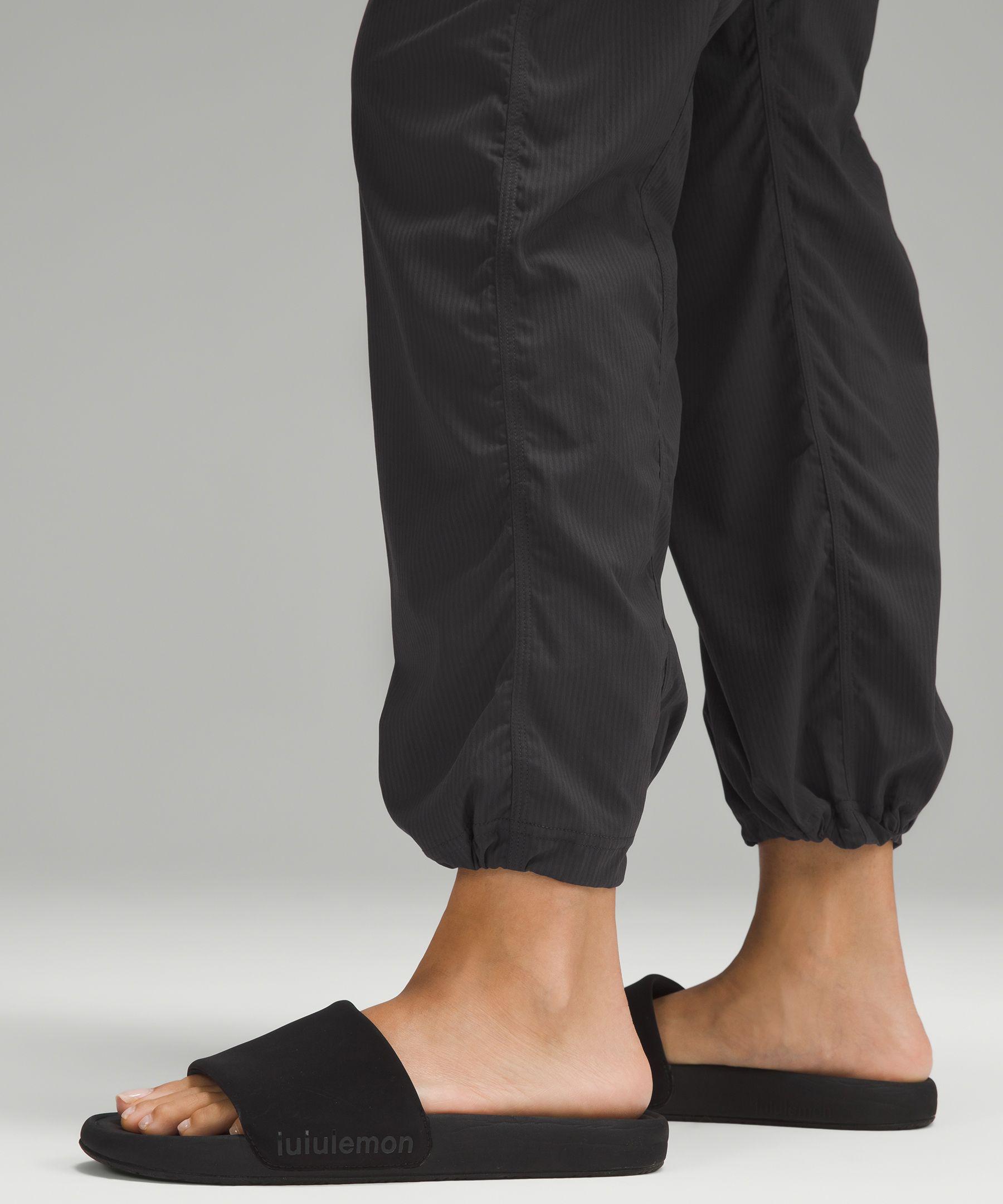 Lululemon lined dance studio mid rise pants black adjustable drawcor ankle  US 8