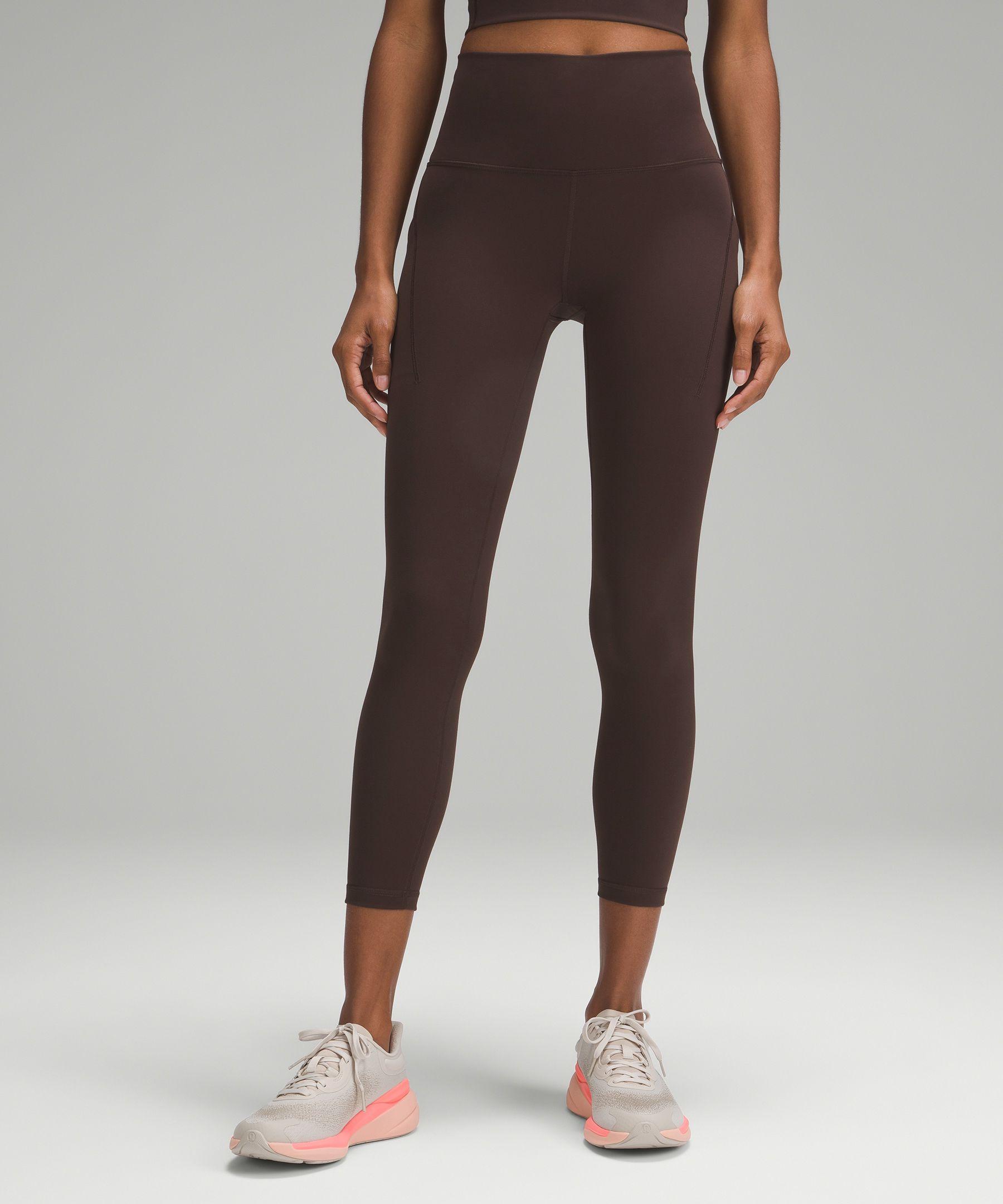 lululemon athletica Wunder Train High-rise Leggings With Pockets 25 in  Brown