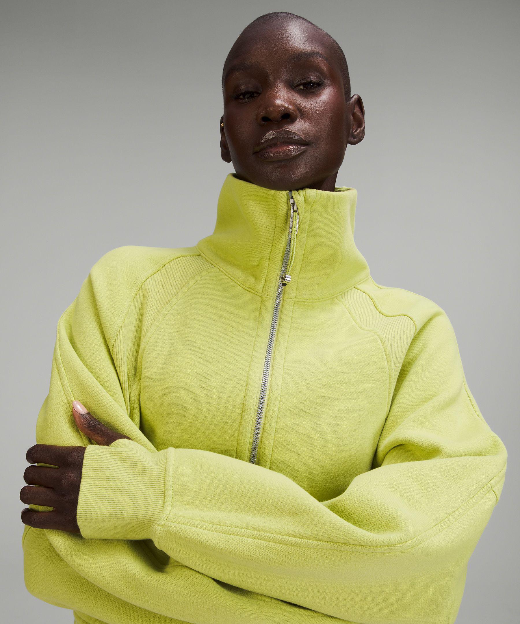lululemon athletica Scuba Oversized Funnel Neck Half Zip in Yellow | Lyst