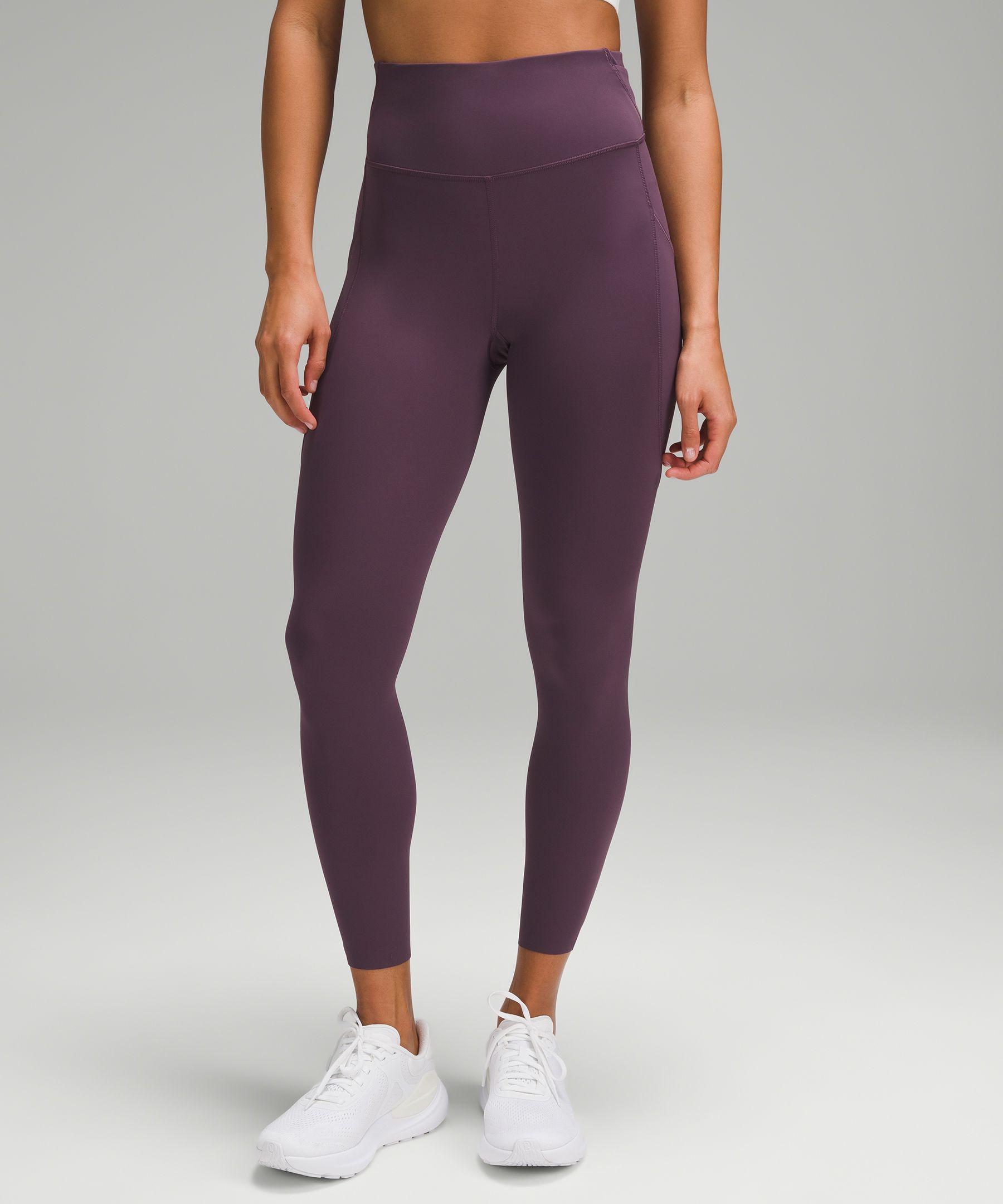 lululemon athletica Fast And Free High-rise Tight Leggings Pockets - 25 -  Color Purple - Size 10