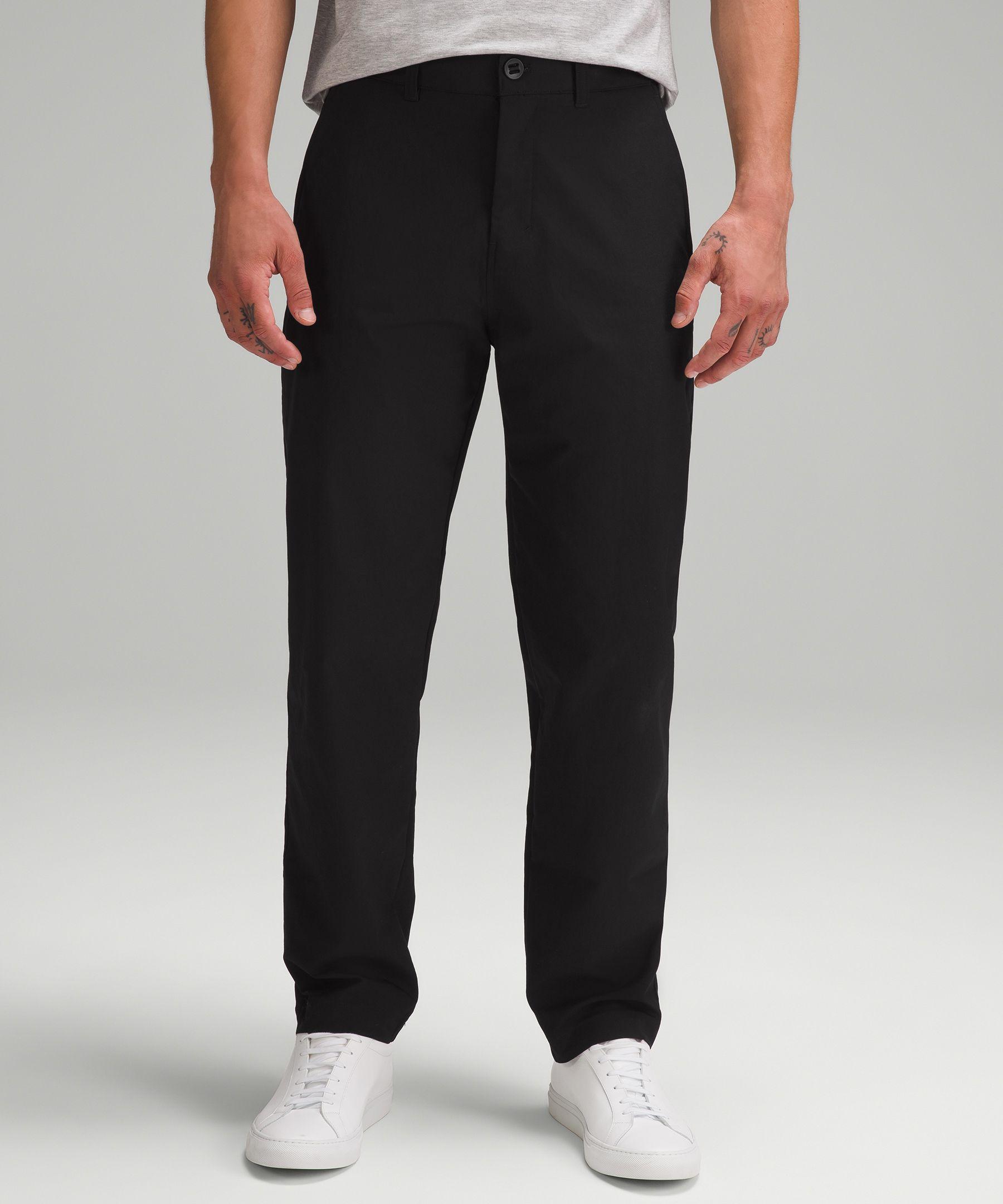 lululemon athletica Relaxed-tapered Twill Trousers in Black for