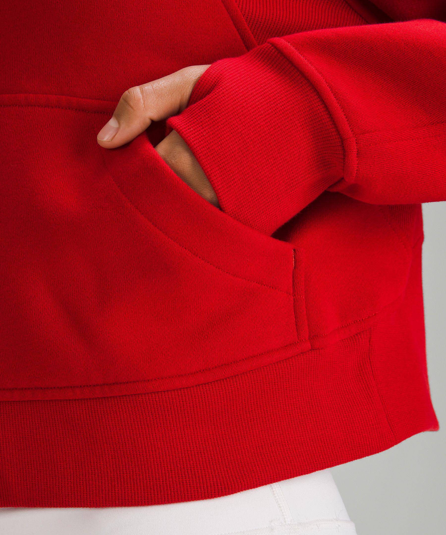 lululemon athletica, Accessories, Nwtlululemon Athletica Oversized Scuba  Half Zip Hoodie College Crimson Red