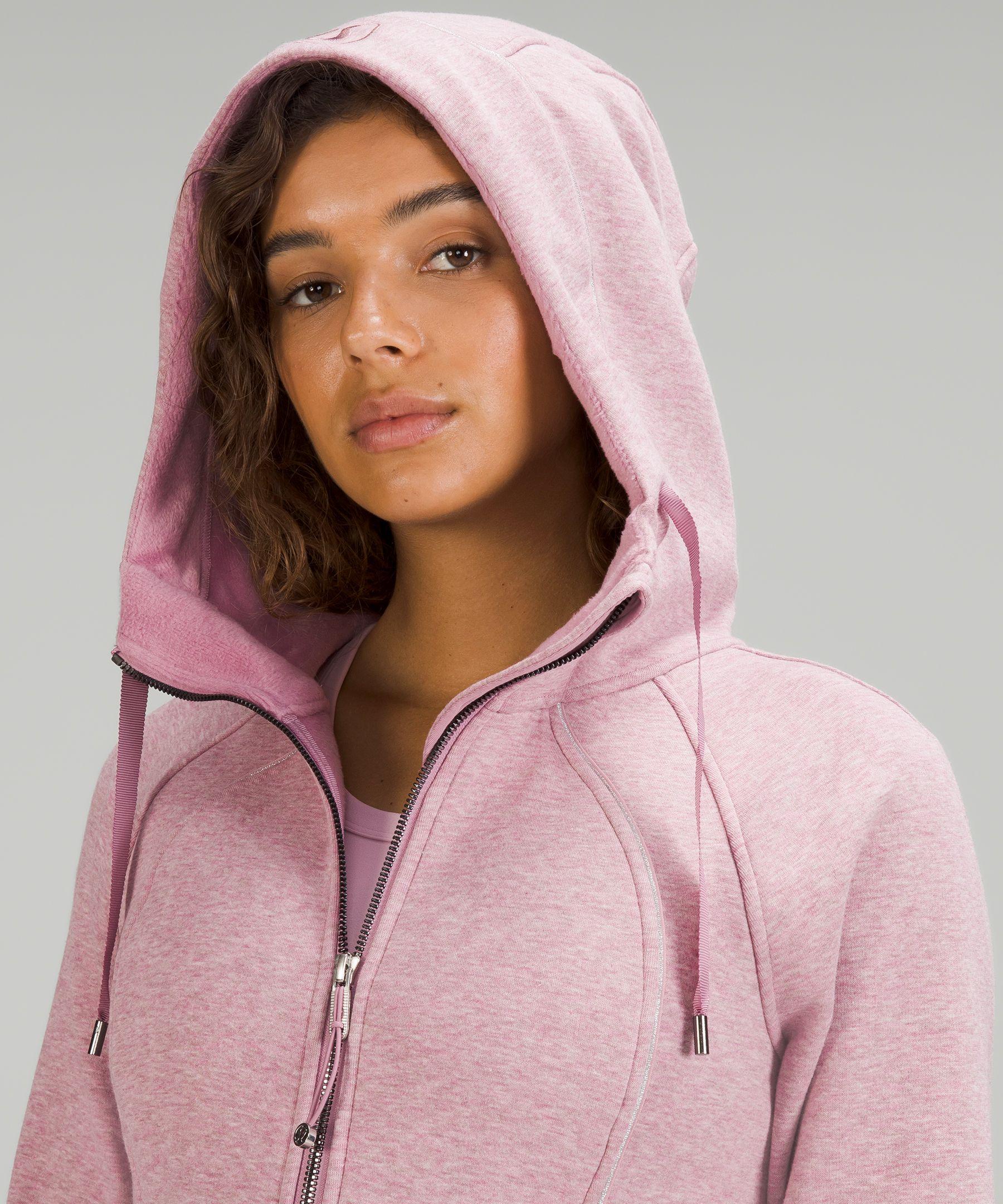 lululemon athletica Scuba Hoodie Plush in Pink | Lyst