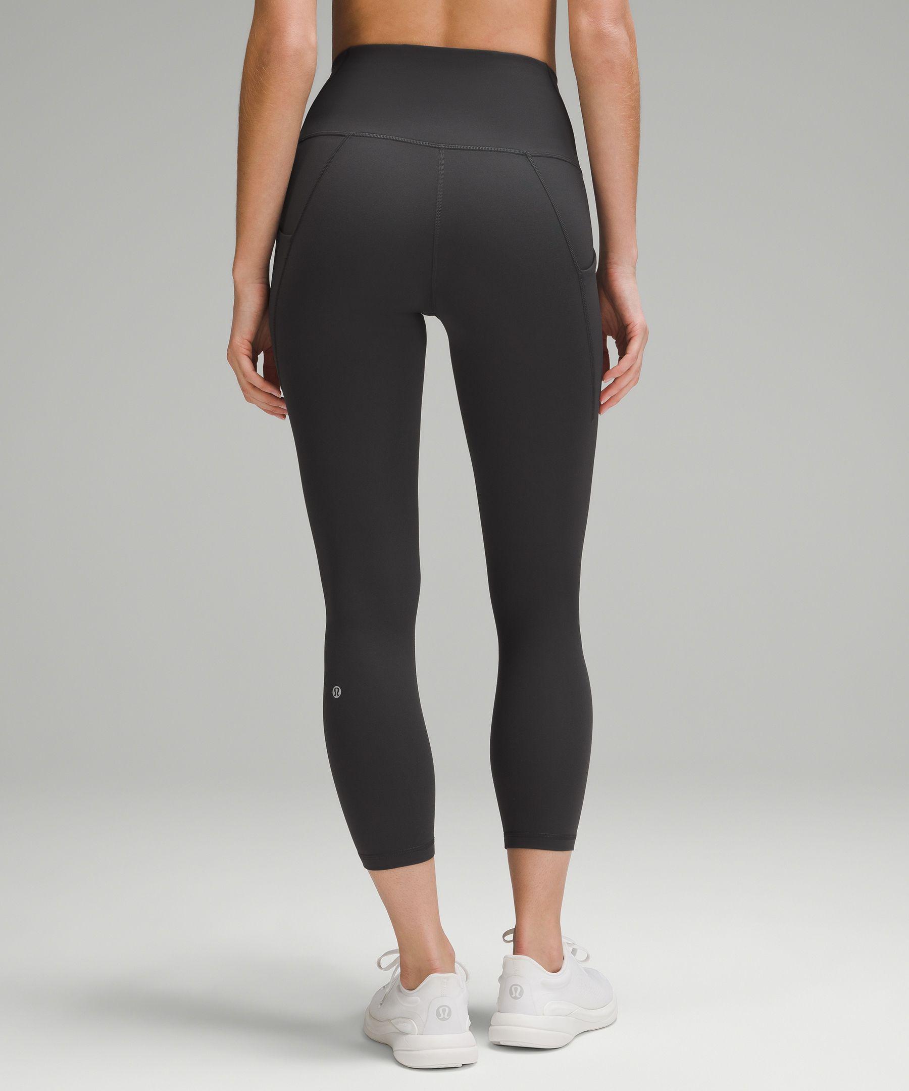 lululemon athletica Wunder Train High-rise Crop With Pockets 23 in Black