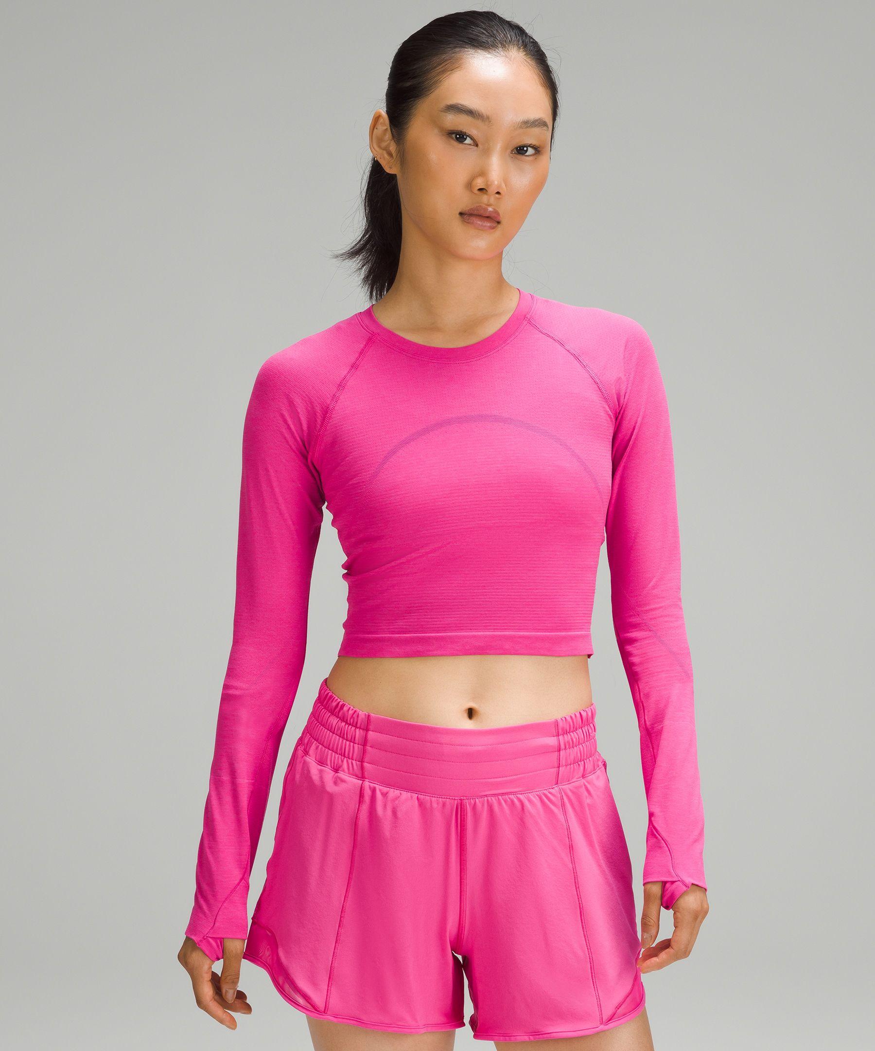 lululemon athletica Swiftly Tech Cropped Long-sleeve Shirt 2.0 in
