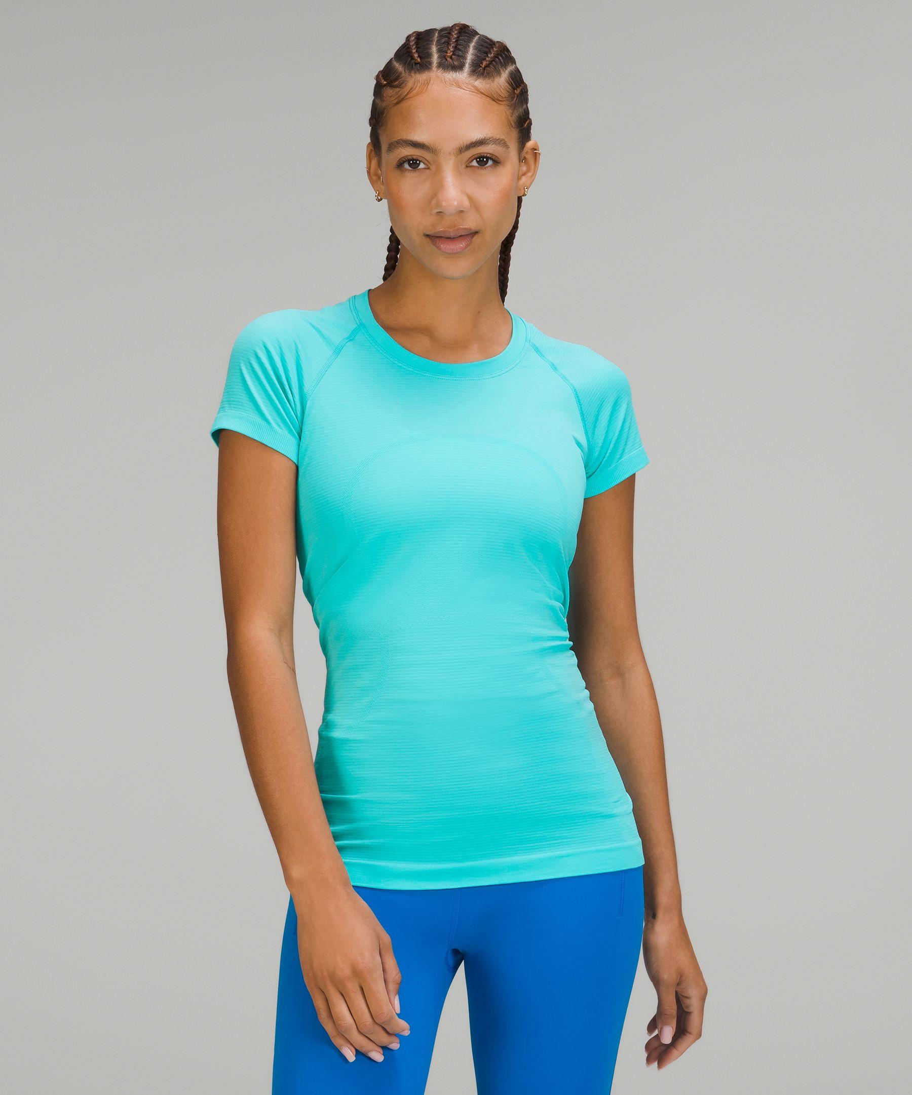 lululemon athletica Swiftly Tech Short Sleeve Shirt 2.0 in Blue | Lyst