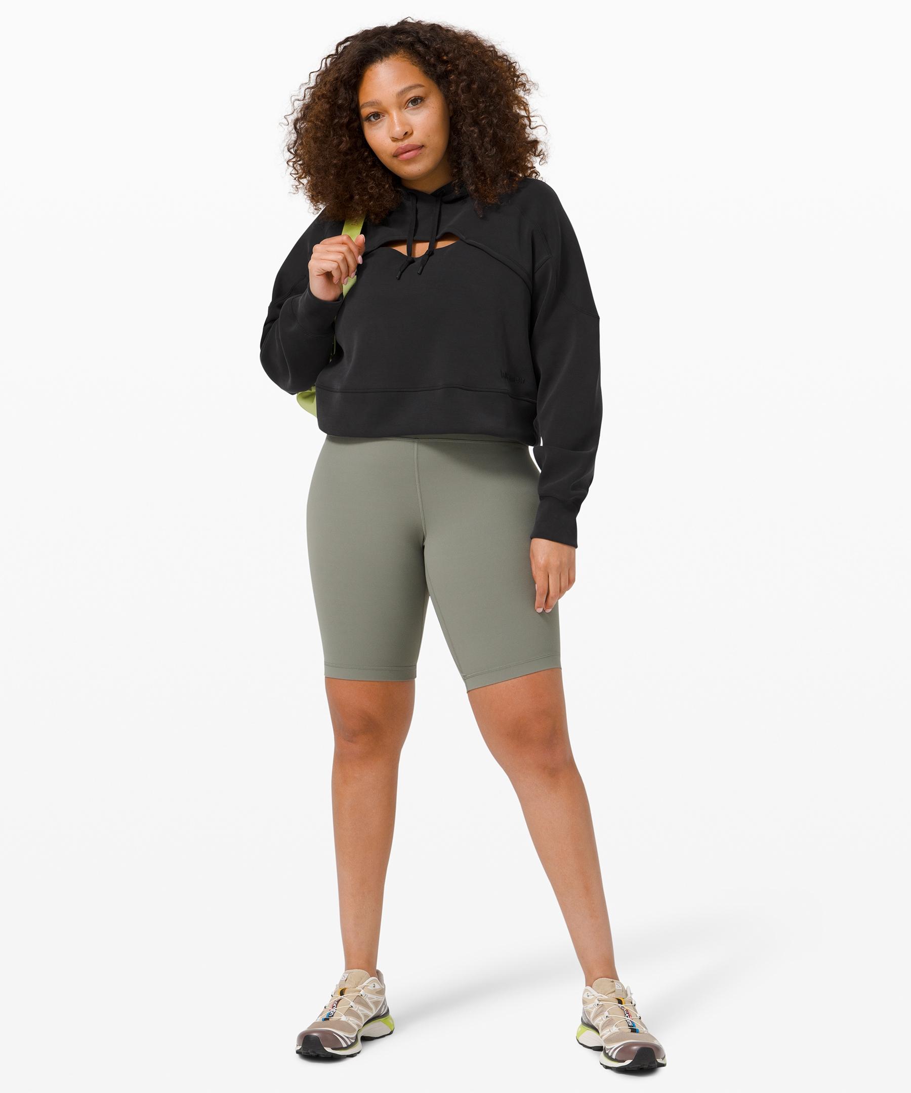 lululemon get centred crop moletom com capuz