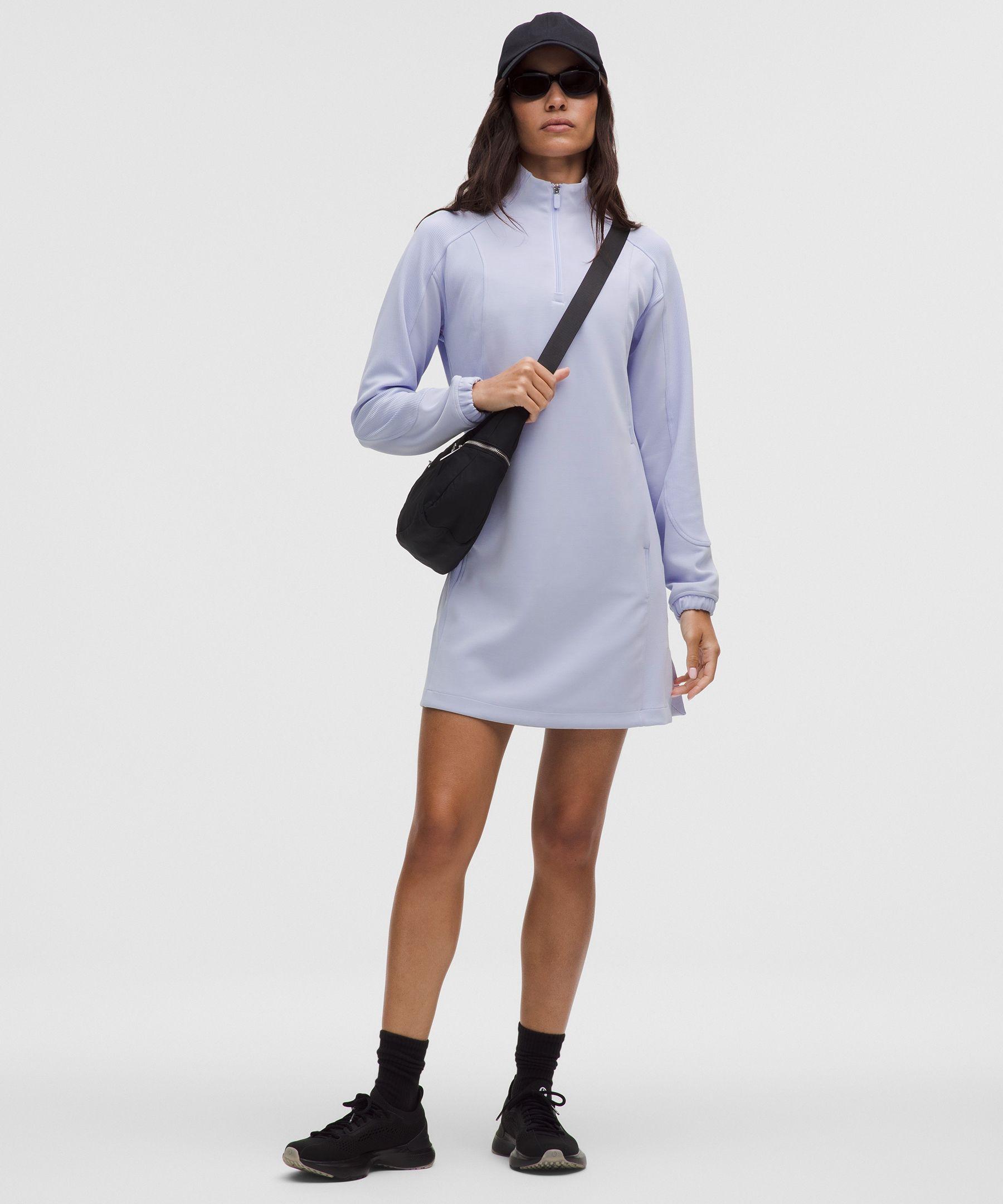 lululemon Softstreme Half-Zip Mini Dress in Blue | Lyst