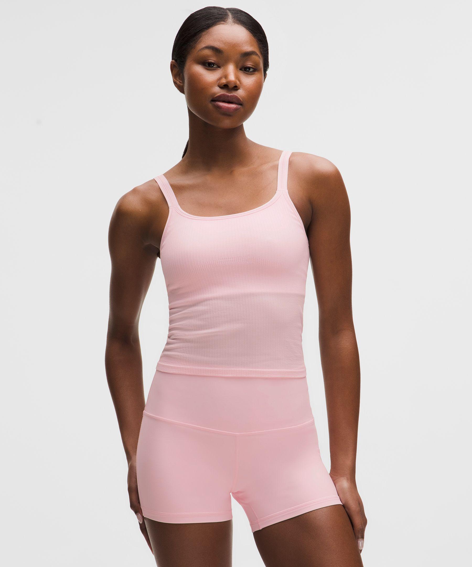 lululemon Ebb To Street Scoop-Neck Cropped Tank Top in Pink | Lyst