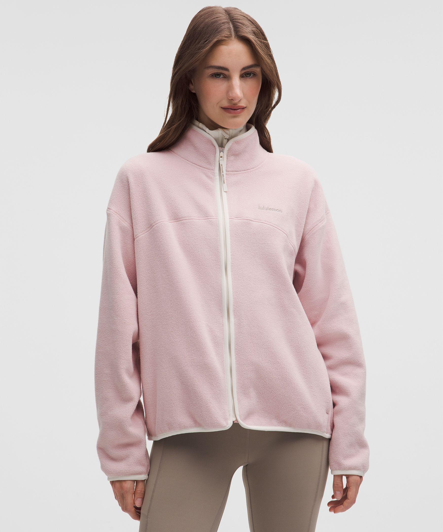 lululemon Tumbled Fleece Full-Zip Jacket in Pink | Lyst