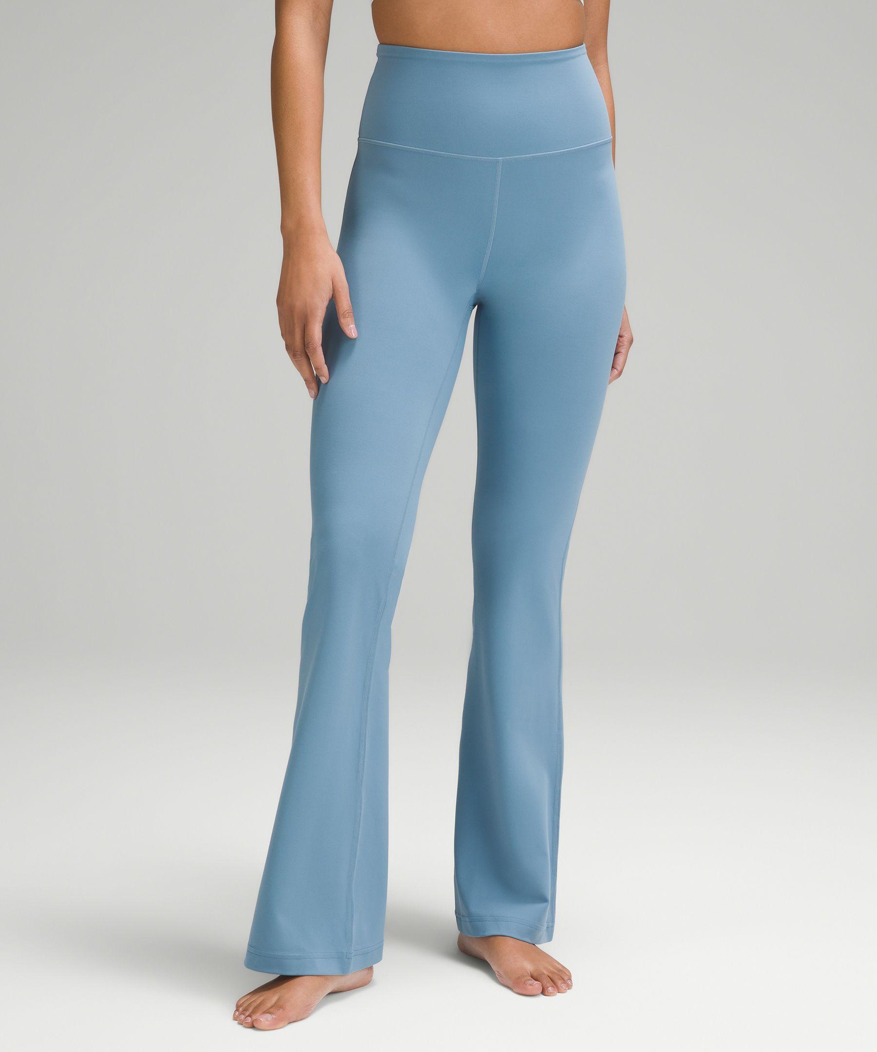 lululemon athletica Groove Super-high-rise Flared Pants Nulu Regular -  Color Blue - Size 12 | Lyst
