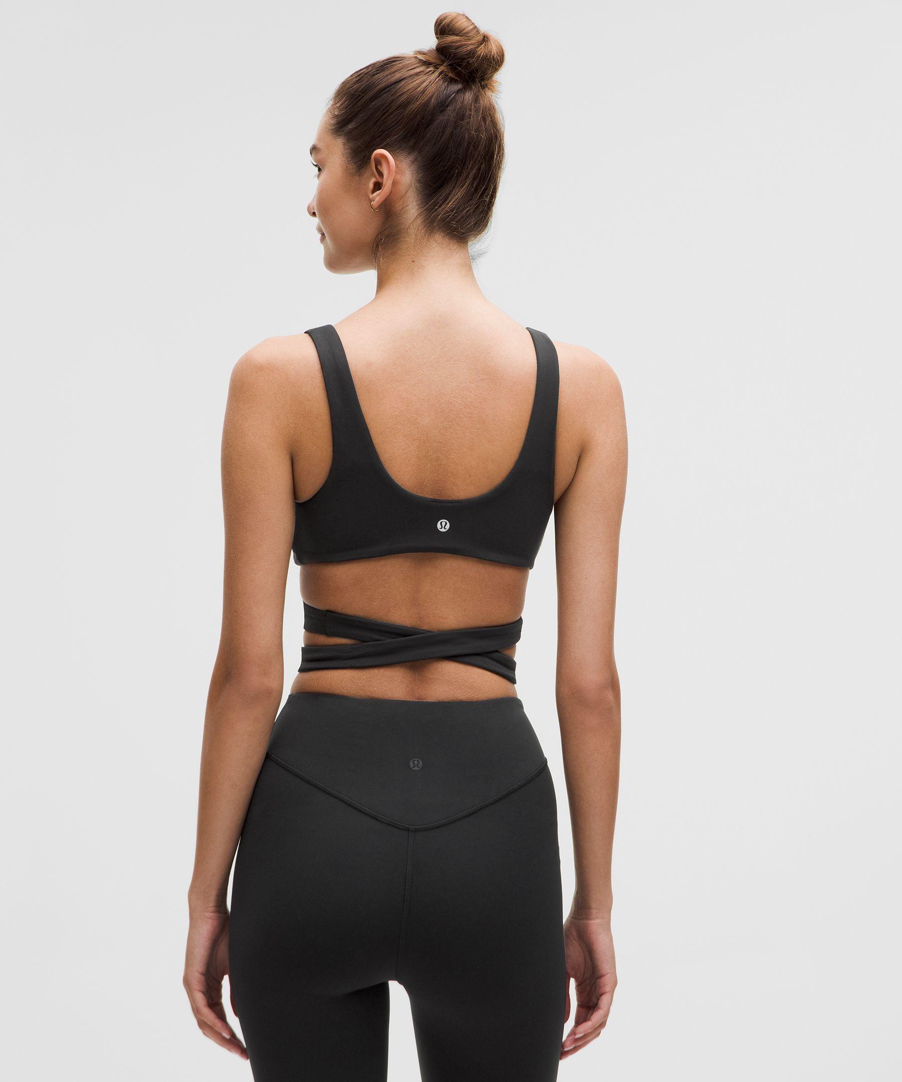 lululemon Nulu Wrap-Front Yoga Bra in Black Lyst