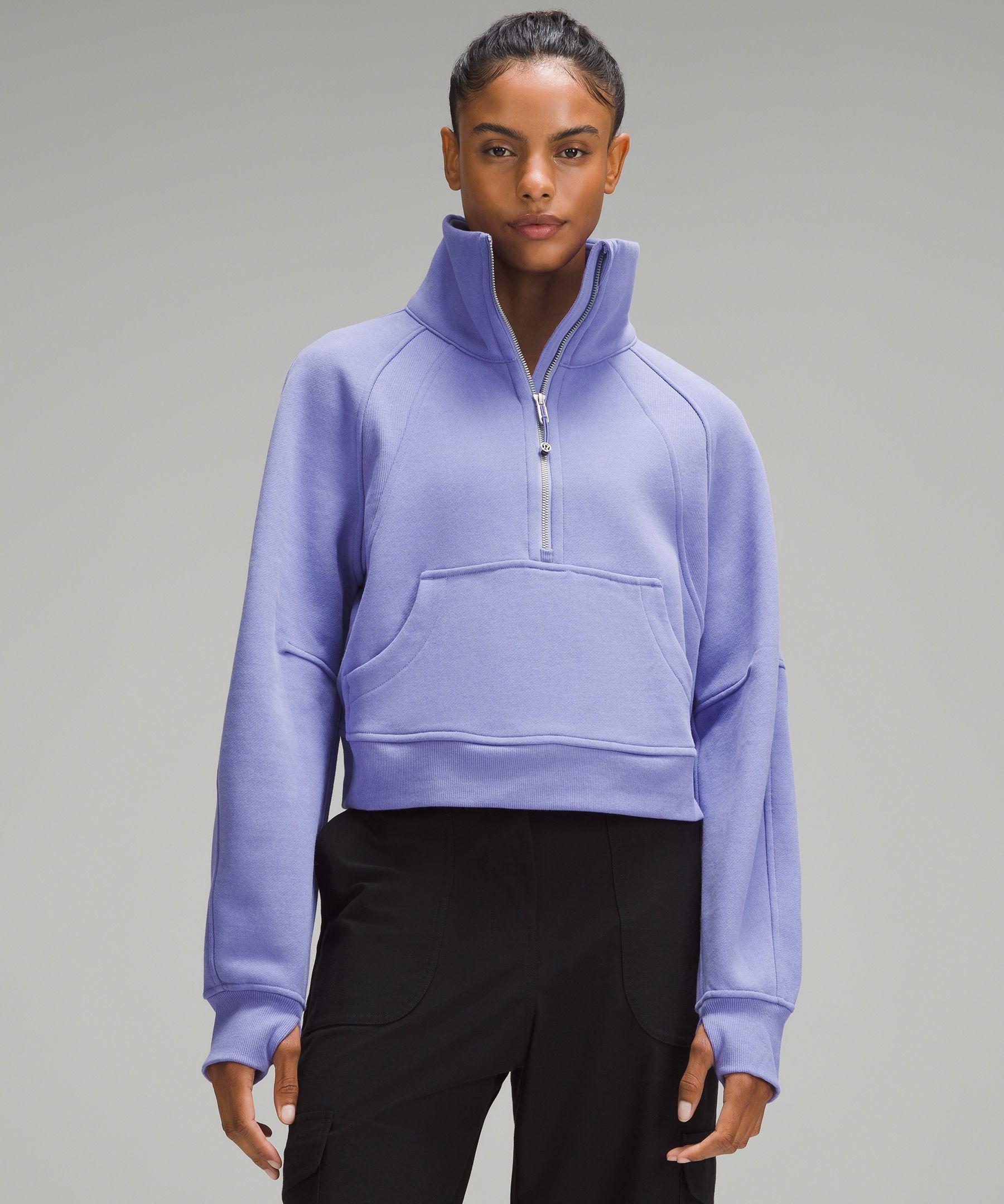 lululemon athletica Scuba Oversized Funnel-neck Half Zip Sweatshirt - Color  Purple - Size M/l