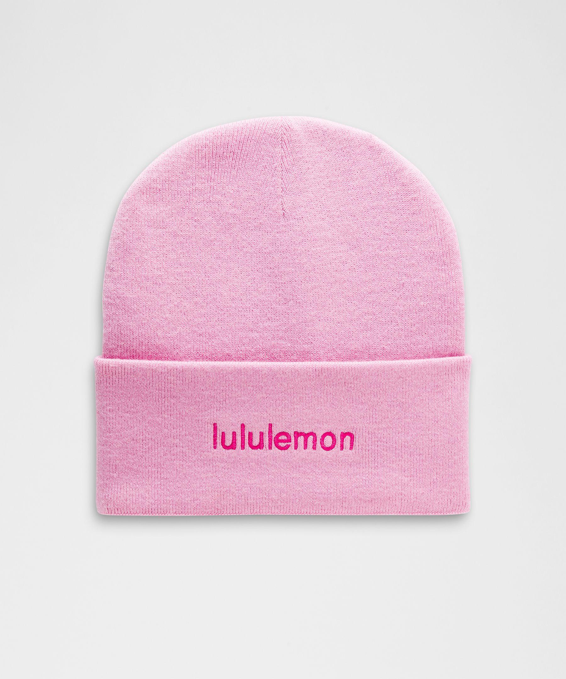 lululemon – Warm Revelation Beanie Hat Wordmark – in Pink | Lyst