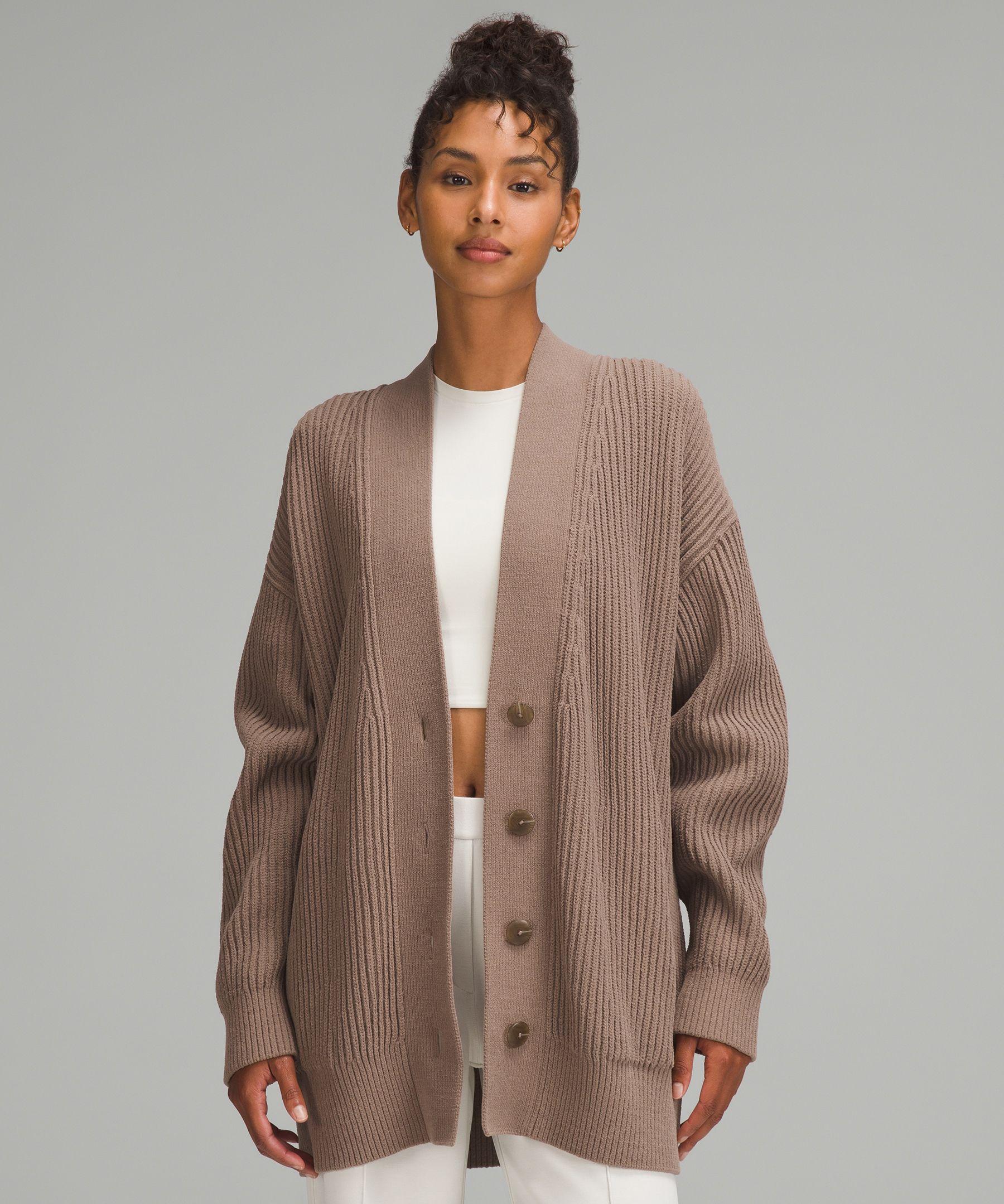 lululemon Knit Button-Front Cardigan in Brown | Lyst lululemon Knit Button-Front Cardigan in Brown | Lyst
