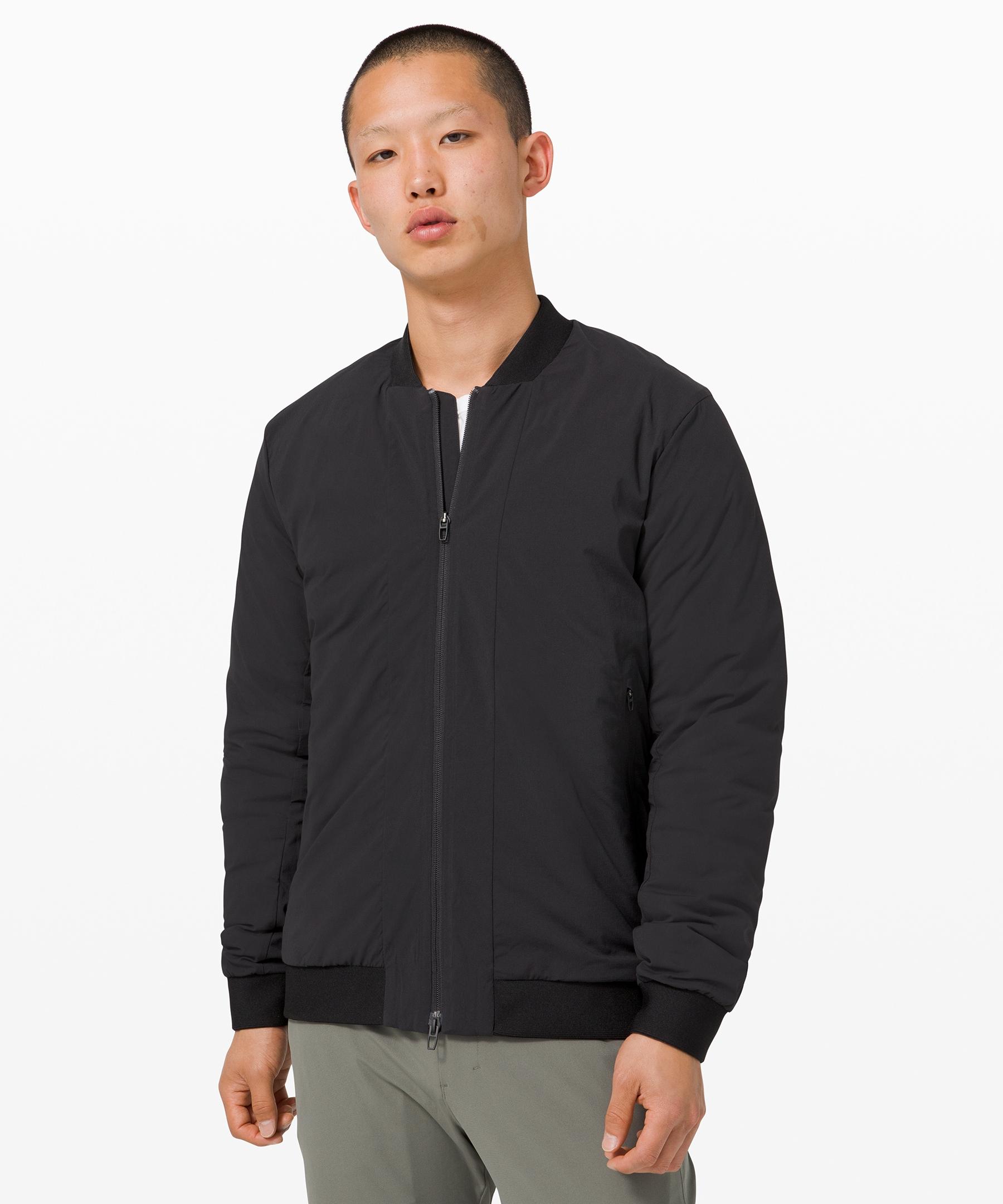 lululemon black bomber jacket