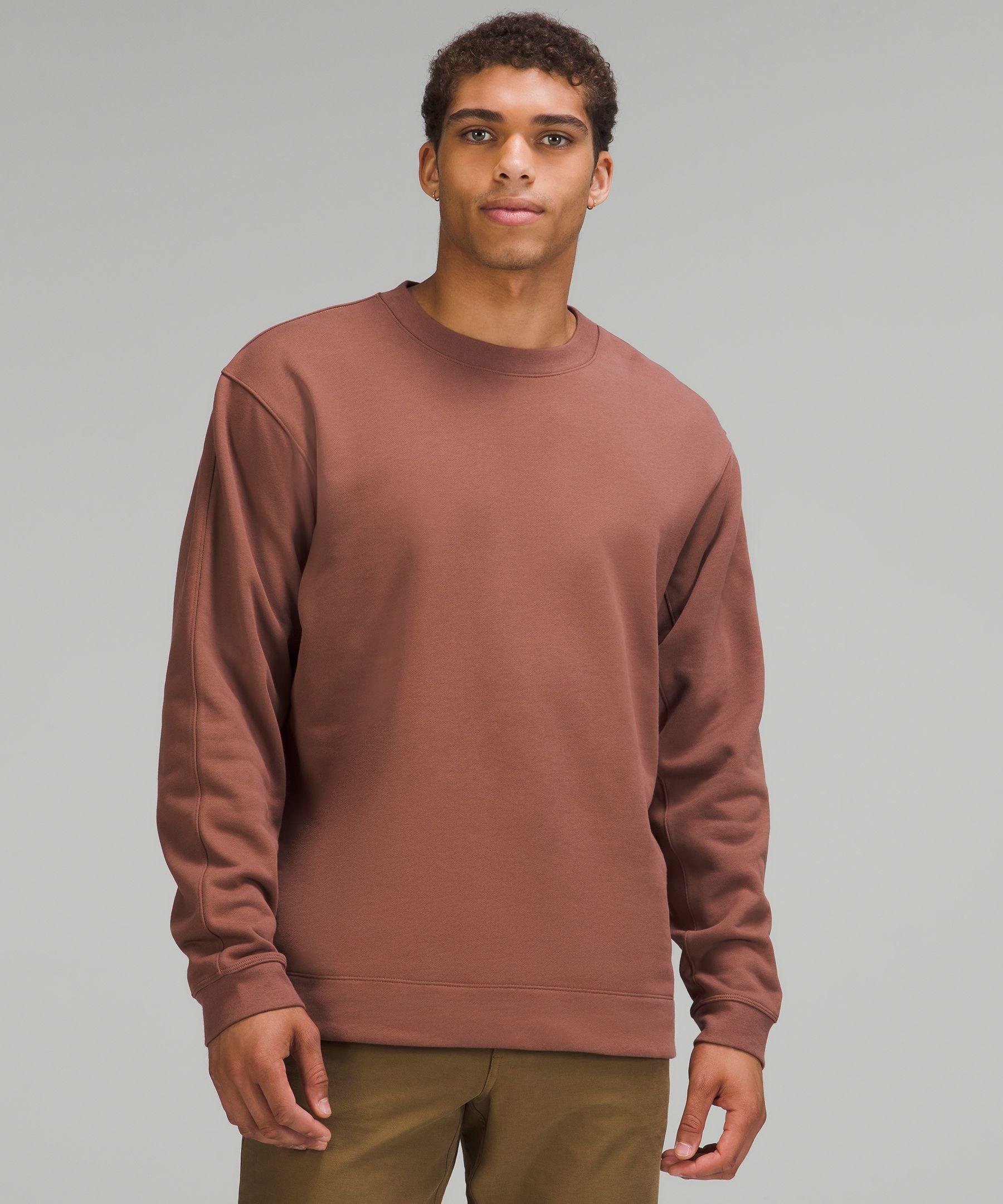 lululemon athletica French Terry Oversized Long-sleeve Crew in Brown for Men  | Lyst