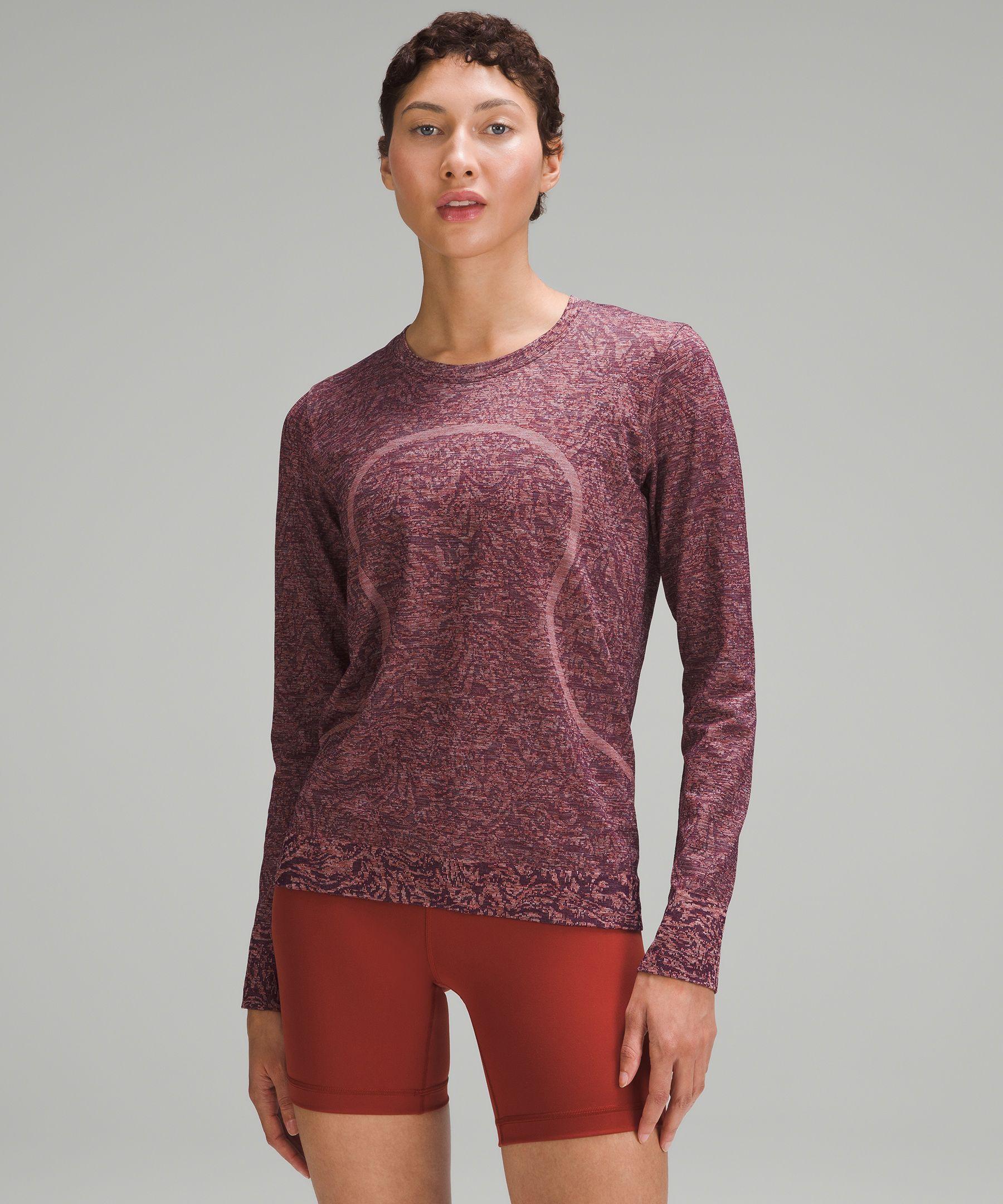 lululemon athletica Swiftly Relaxed Long-sleeve Shirt in Red
