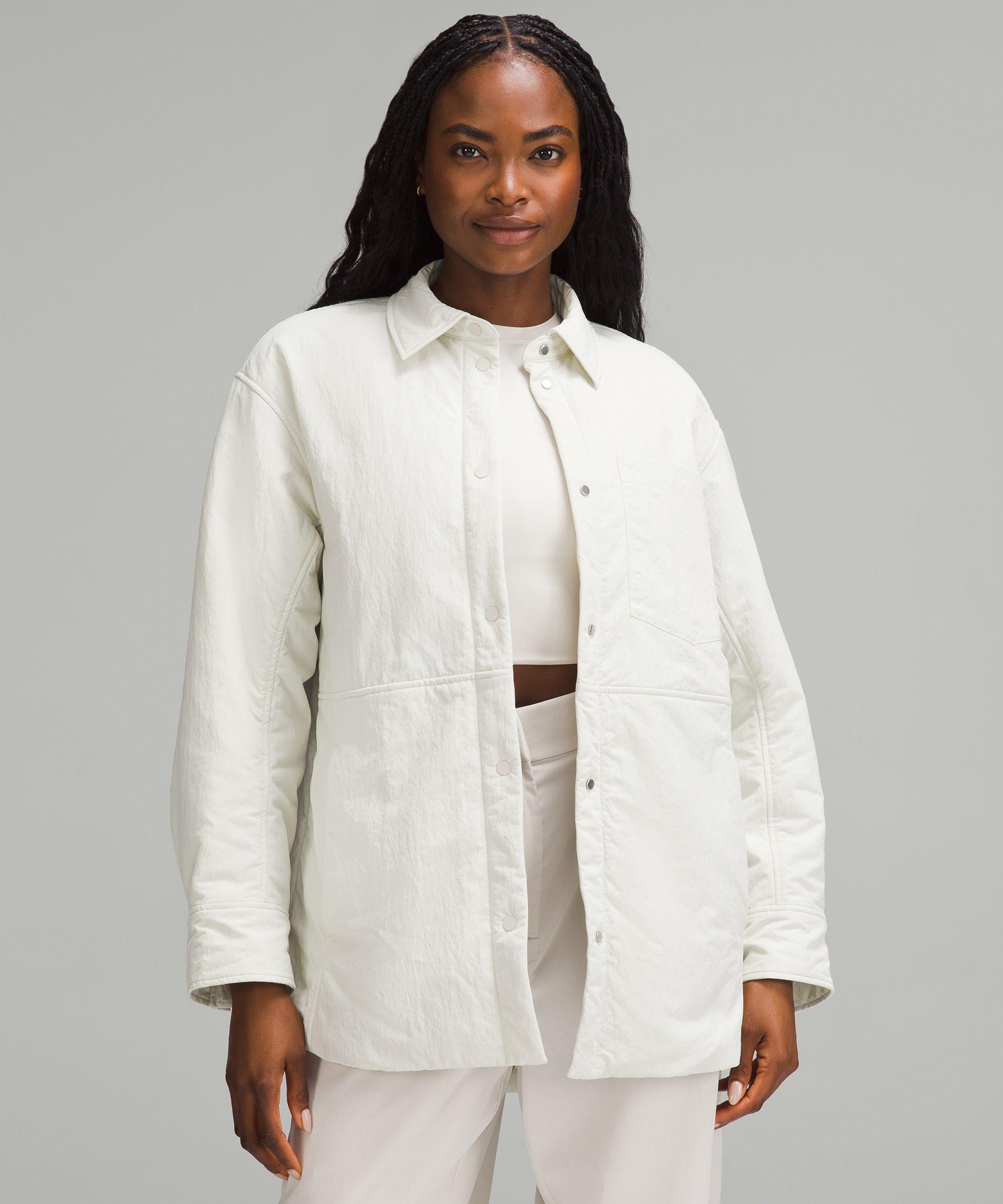 lululemon Lightweight Insulated Shirt Jacket in White Lyst