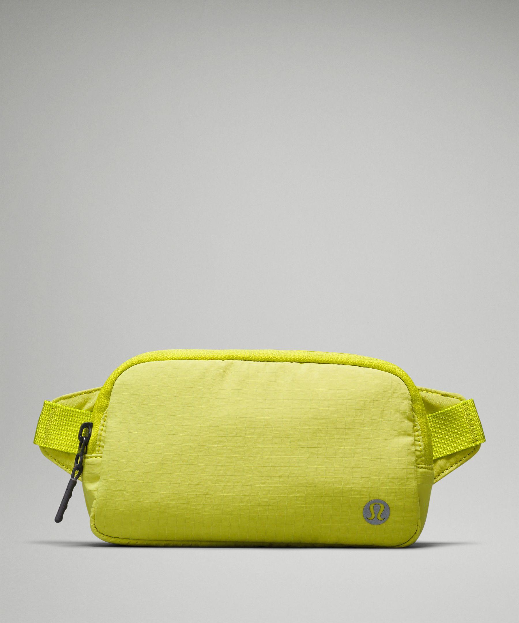 Lime green top belt bag