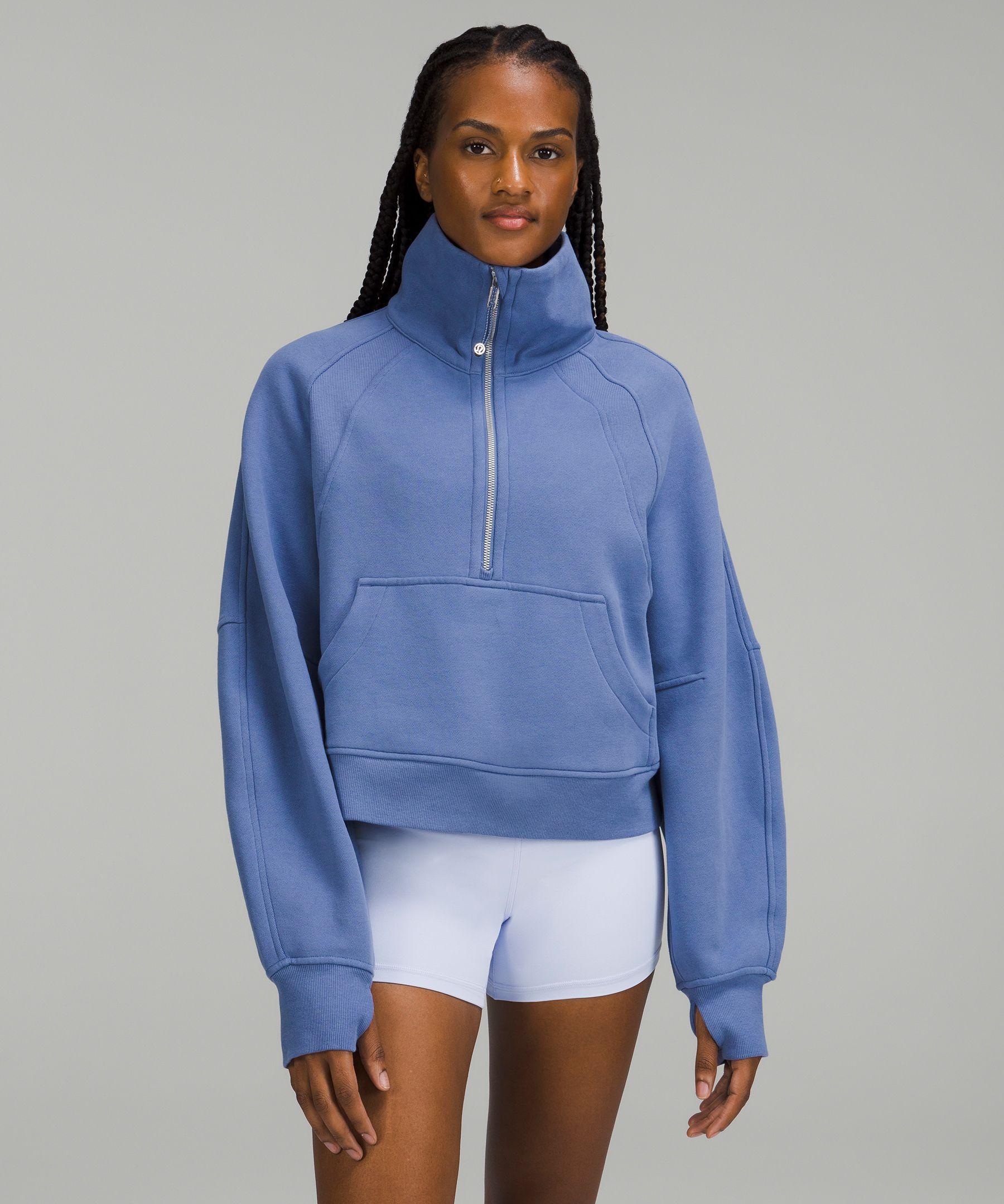 lululemon athletica Scuba Oversized Funnel-neck Half Zip Sweatshirt - Color  Blue - Size Xs/s | Lyst