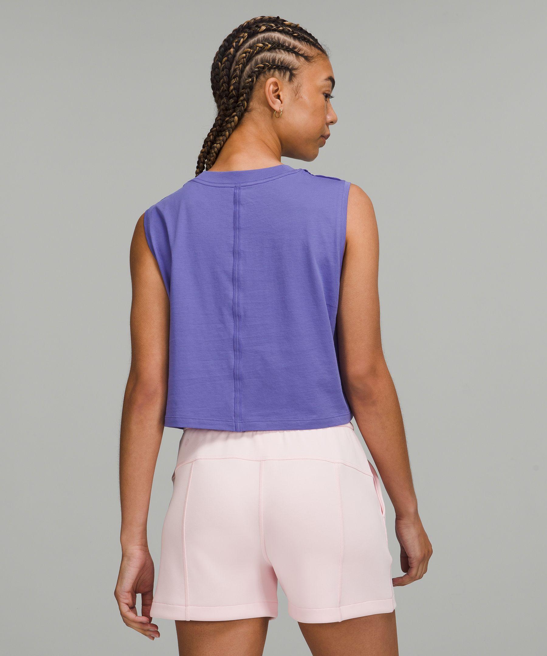 lululemon athletica All Yours Crop Tank Top in Purple