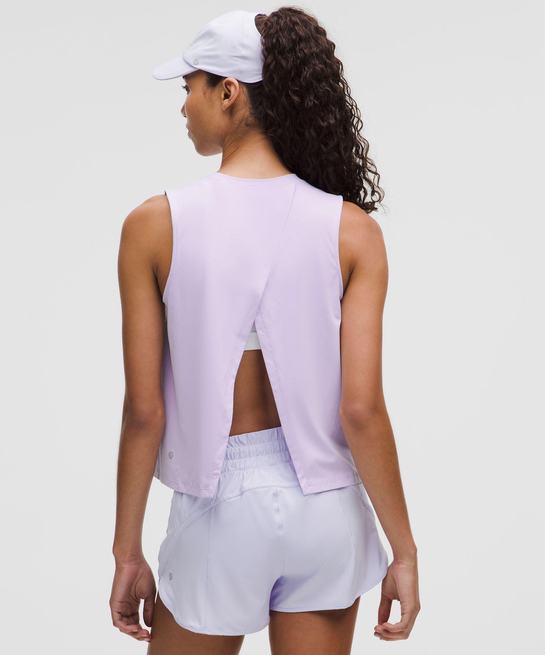 lululemon – Pace Crush Cross-Back Graphic Tank Top – – Size 6 in
