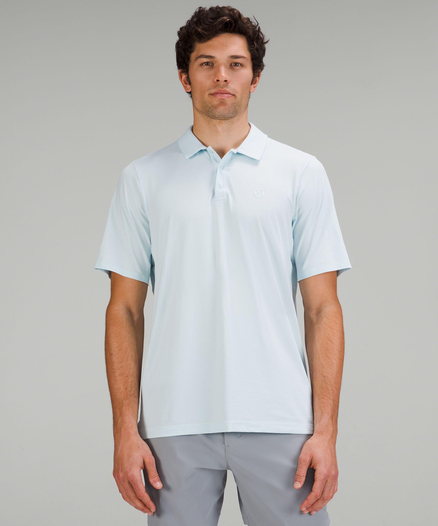 lululemon athletica Snap-front Performance Short-sleeve Polo Shirt in Blue  for Men | Lyst UK