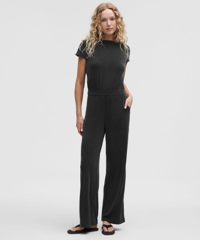 lululemon Drapey Softstreme Jumpsuit in Black Lyst UK
