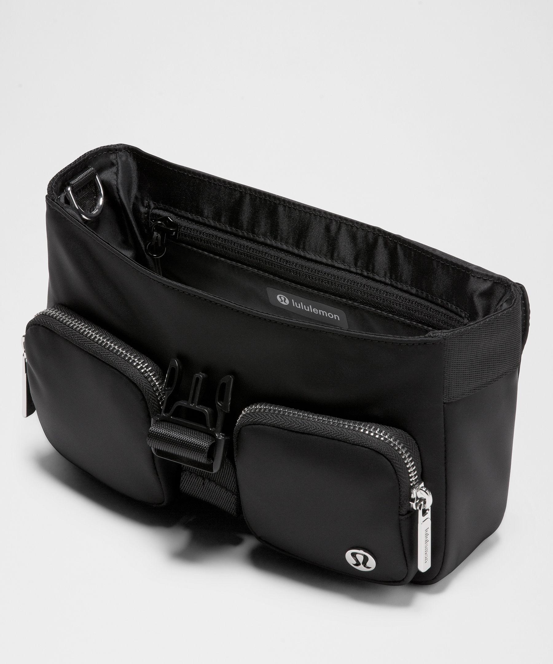 Lululemon ブラック ショルダーバッグ ルルレモン lululemon ミニショルダーバッグ 斜め掛け クロス