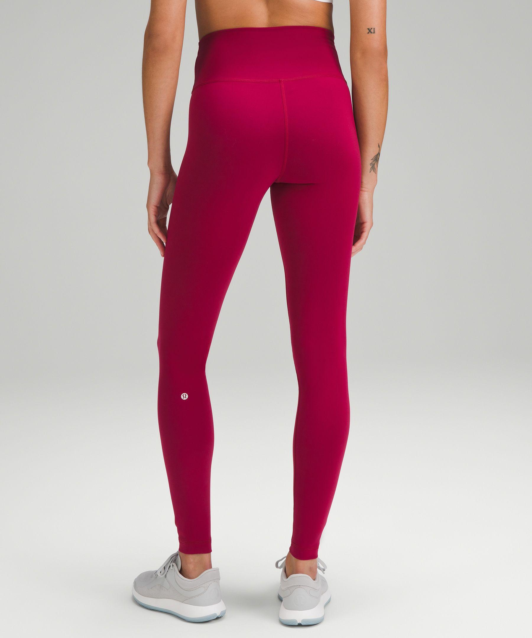 lululemon athletica Wunder Train High-rise Tight Leggings - 28 - Color  Pink - Size 0 in Red