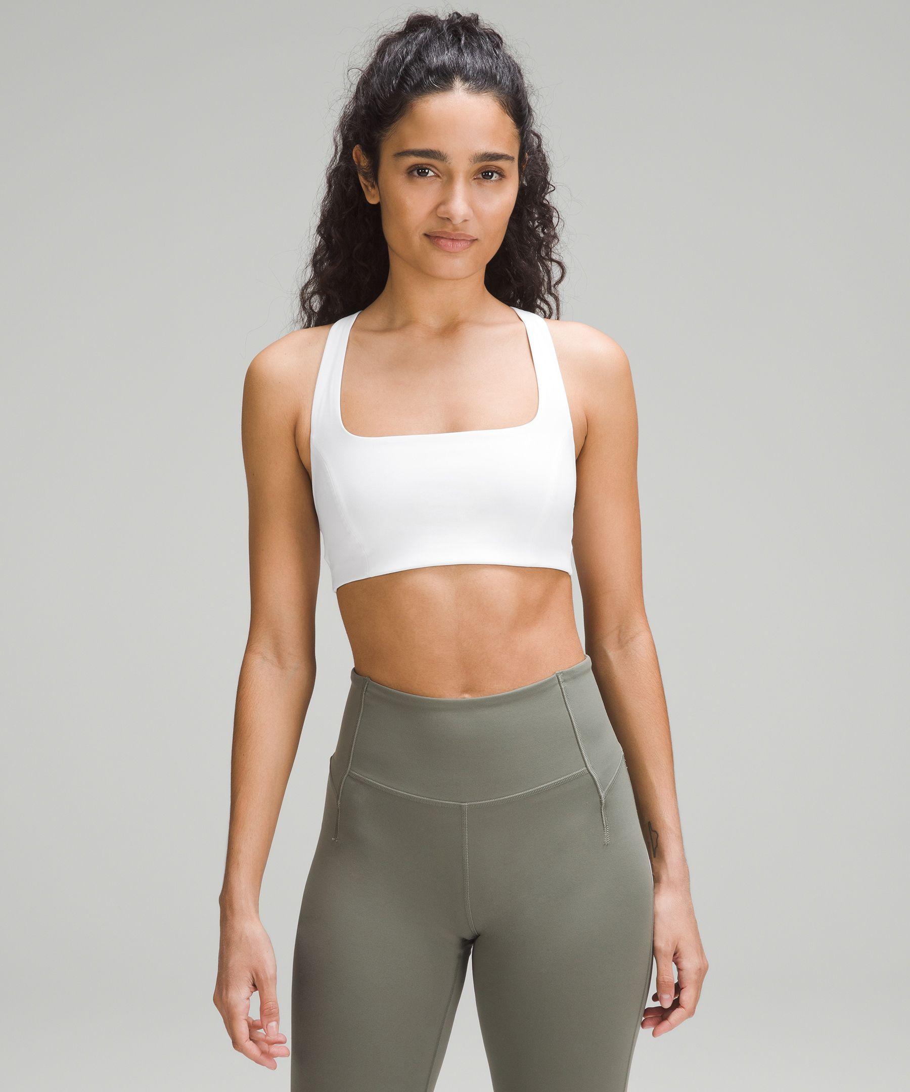 lululemon athletica Smoothcover Yoga Sports Bra Light Support in Gray