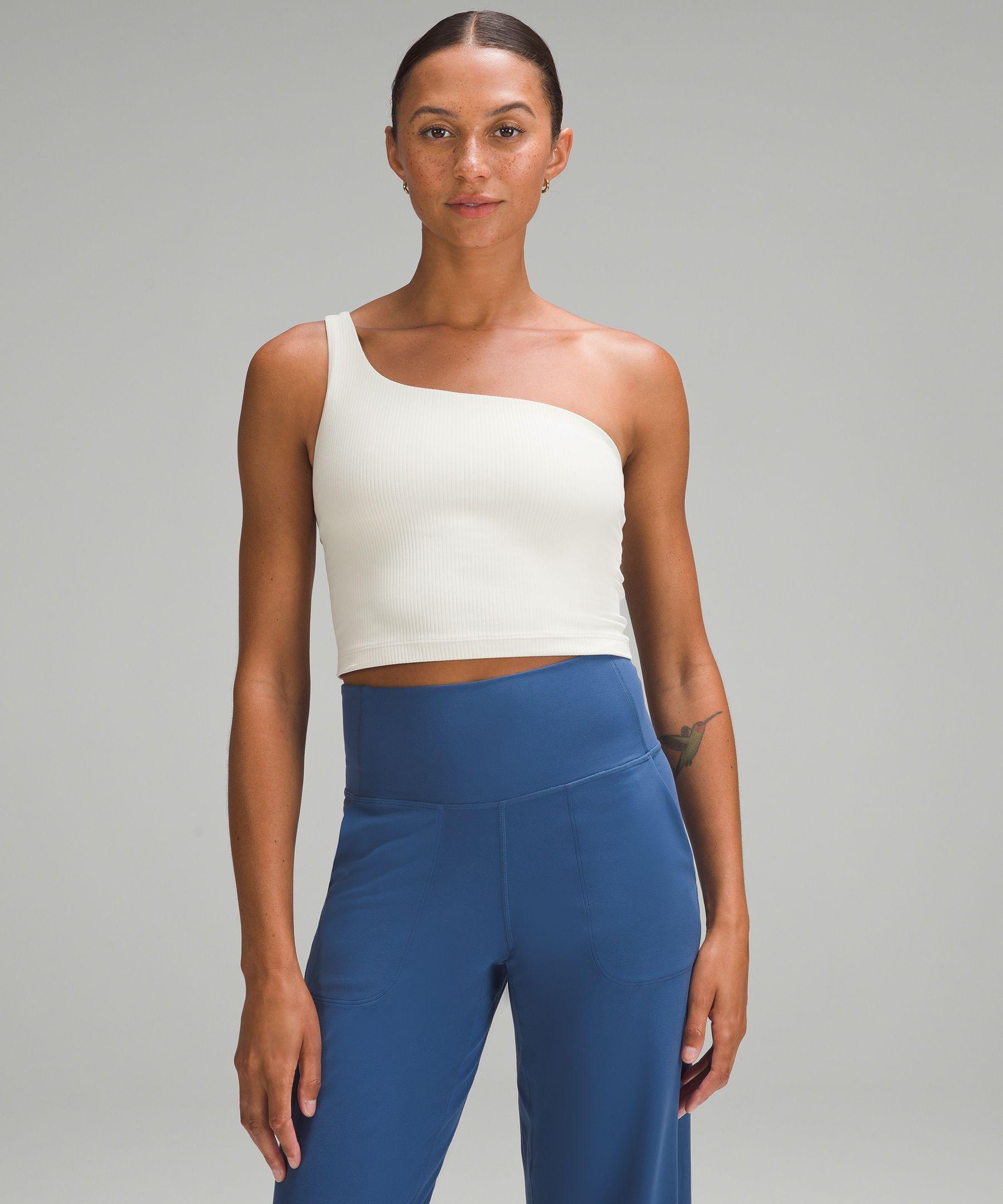 lululemon Ribbed Nulu Asymmetrical Yoga Tank Top in Blue | Lyst