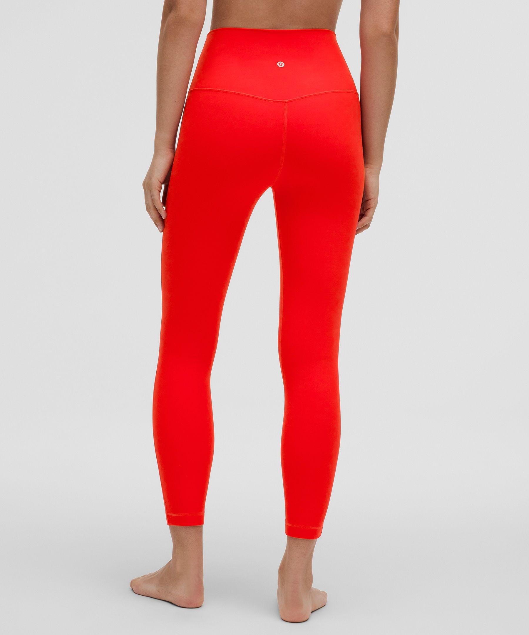 Lululemon leggings red best sale