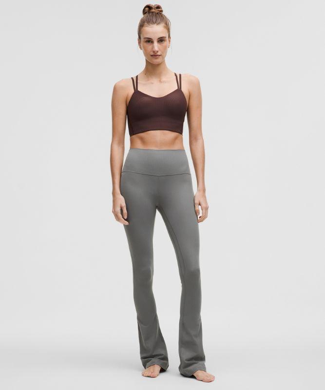 lululemon Align High-Rise Ribbed Mini-Flare Pants Regular in Grey