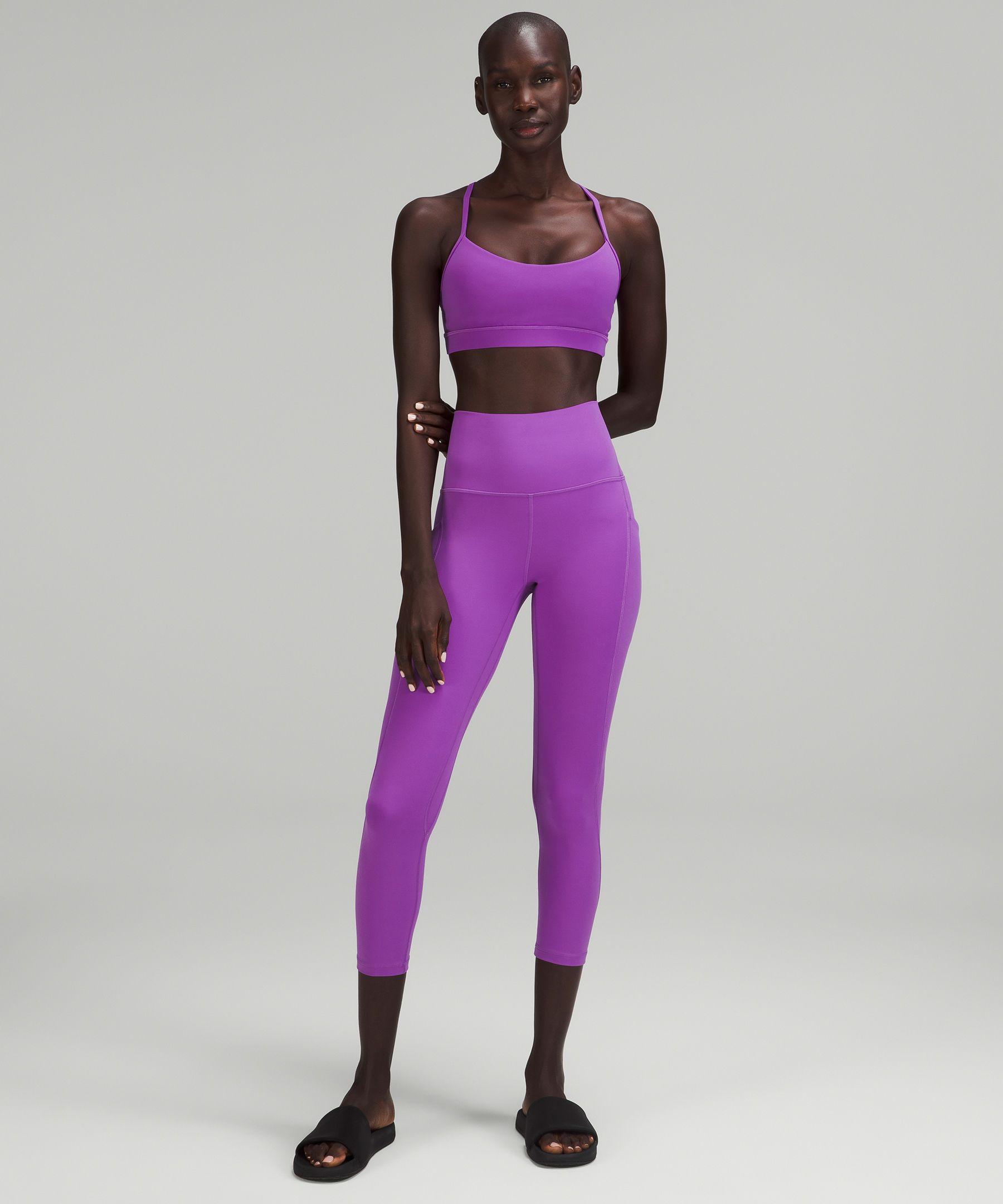 lululemon athletica Women's Purple Flow Y Nulu Bra Light Support