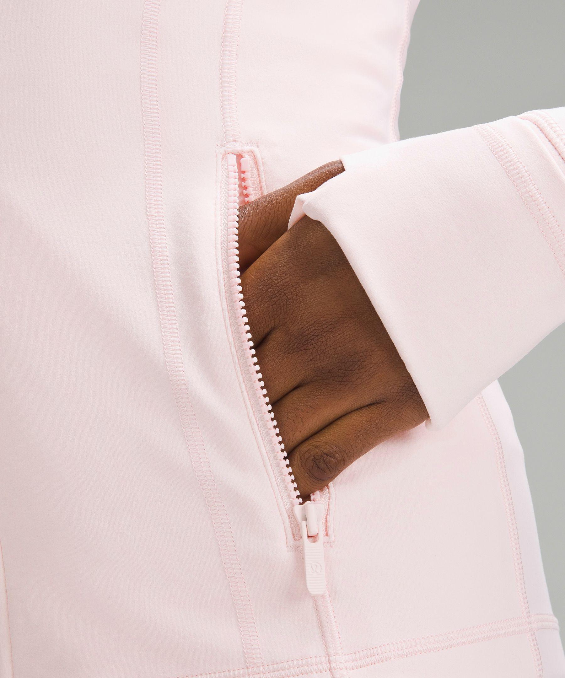 lululemon defined jacket nulu color: pink - Depop